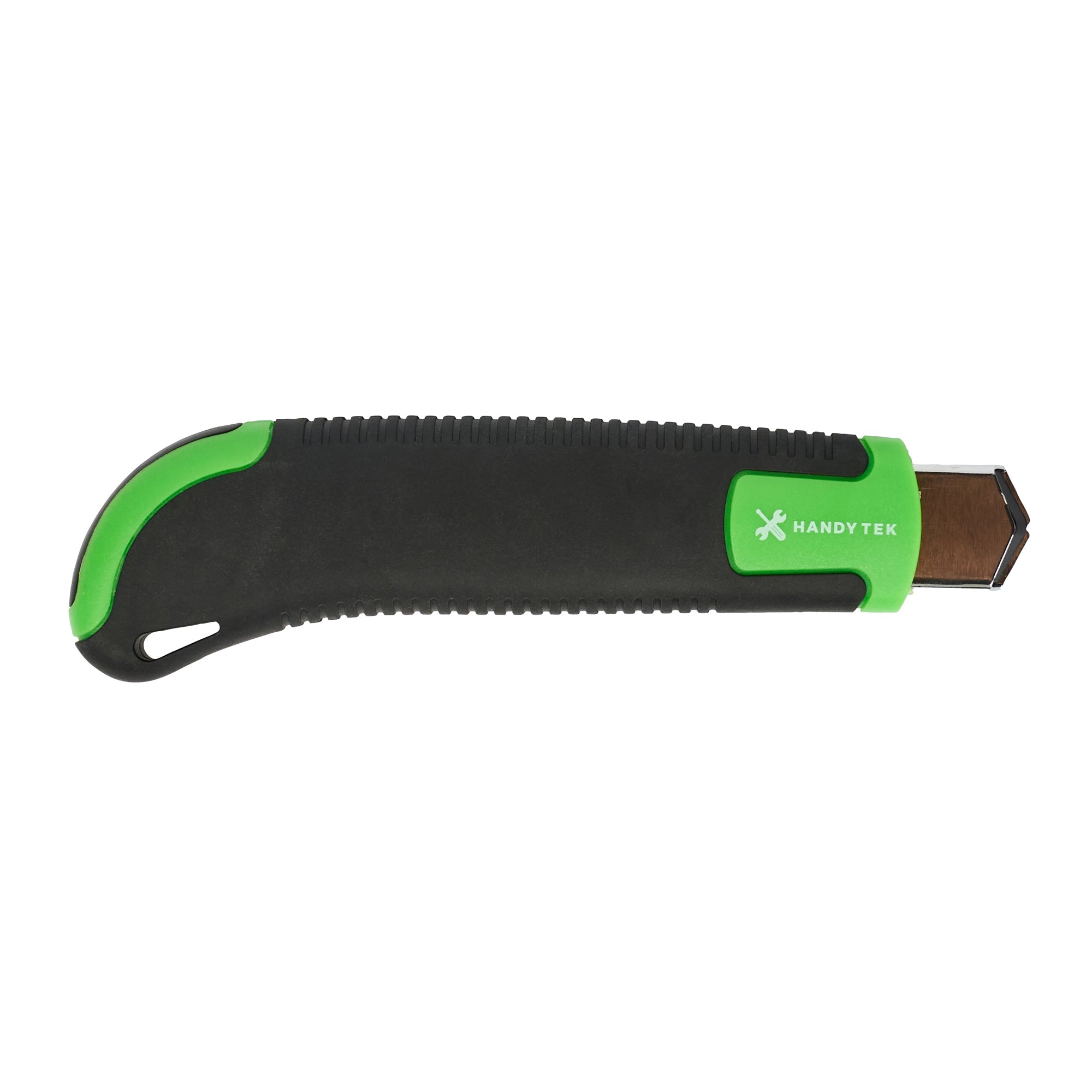 Handy Tek Green Snap Off Blade Knife - Anti-Slip Handle - 6 3/4" - 1 count box