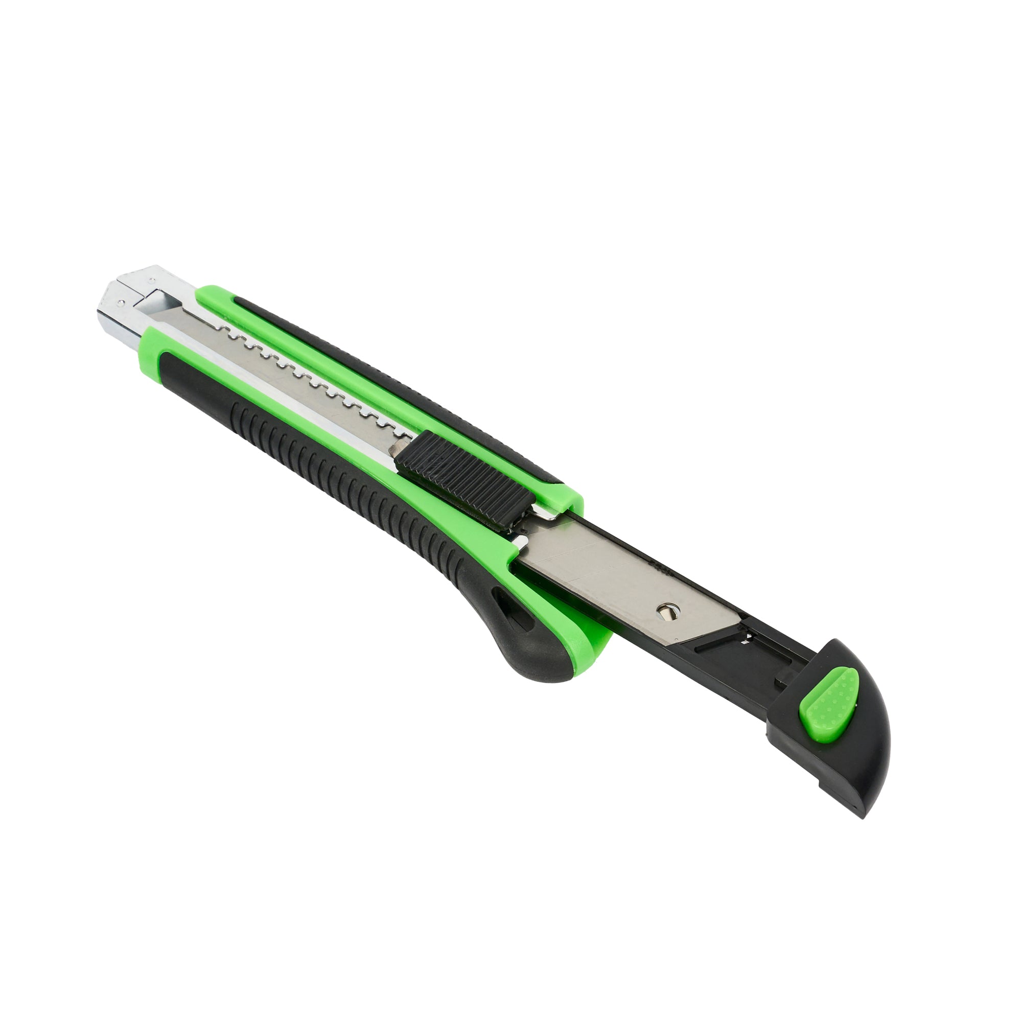 Handy Tek Green Snap Off Blade Knife - Anti-Slip Handle - 6 3/4" - 1 count box
