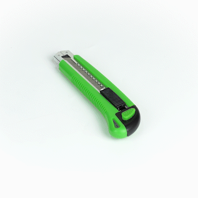 Handy Tek Green Snap Off Blade Knife - 6 3/4" - 1 count box