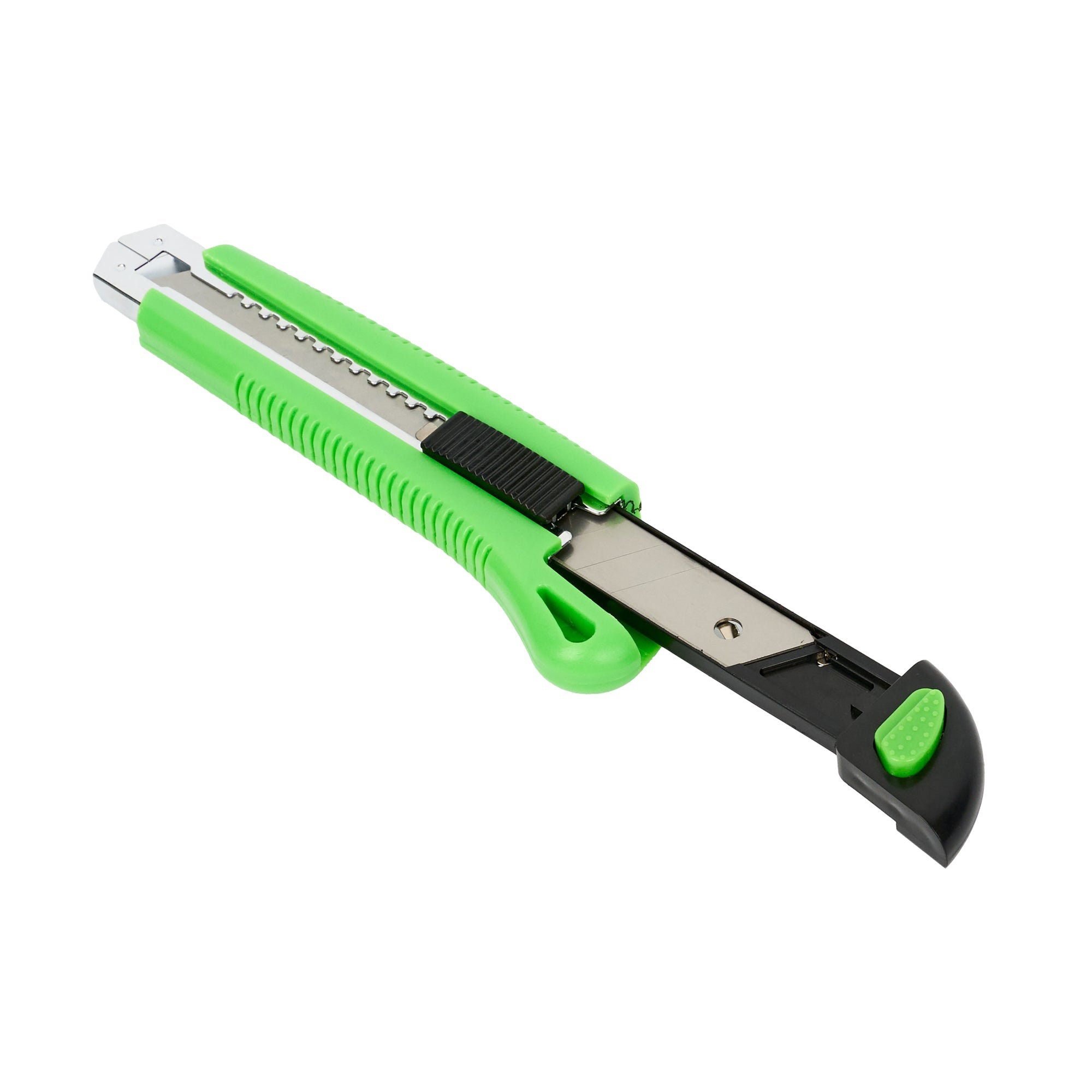 Handy Tek Green Snap Off Blade Knife - 6 3/4" - 12 count box