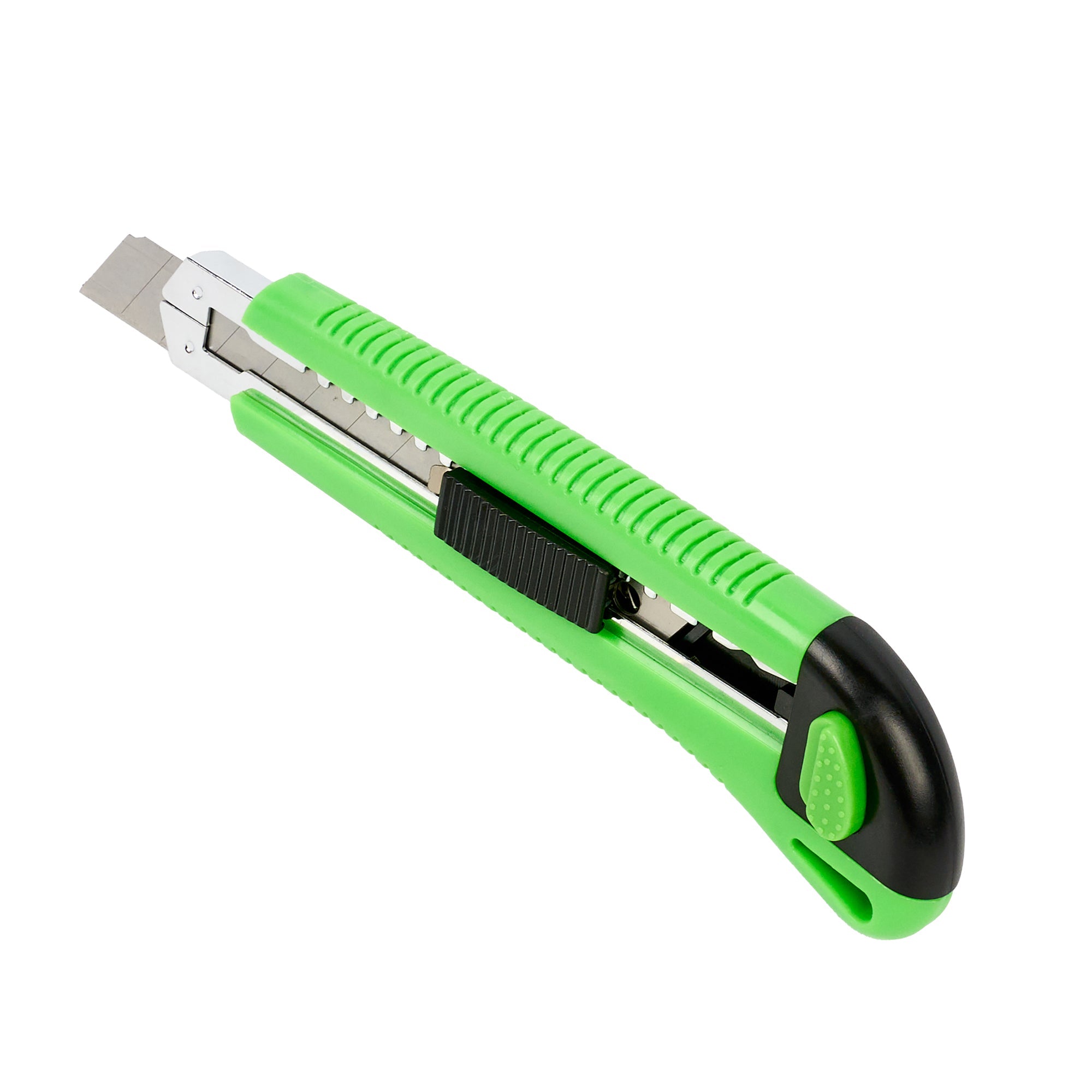 Handy Tek Green Snap Off Blade Knife - 6 3/4" - 12 count box