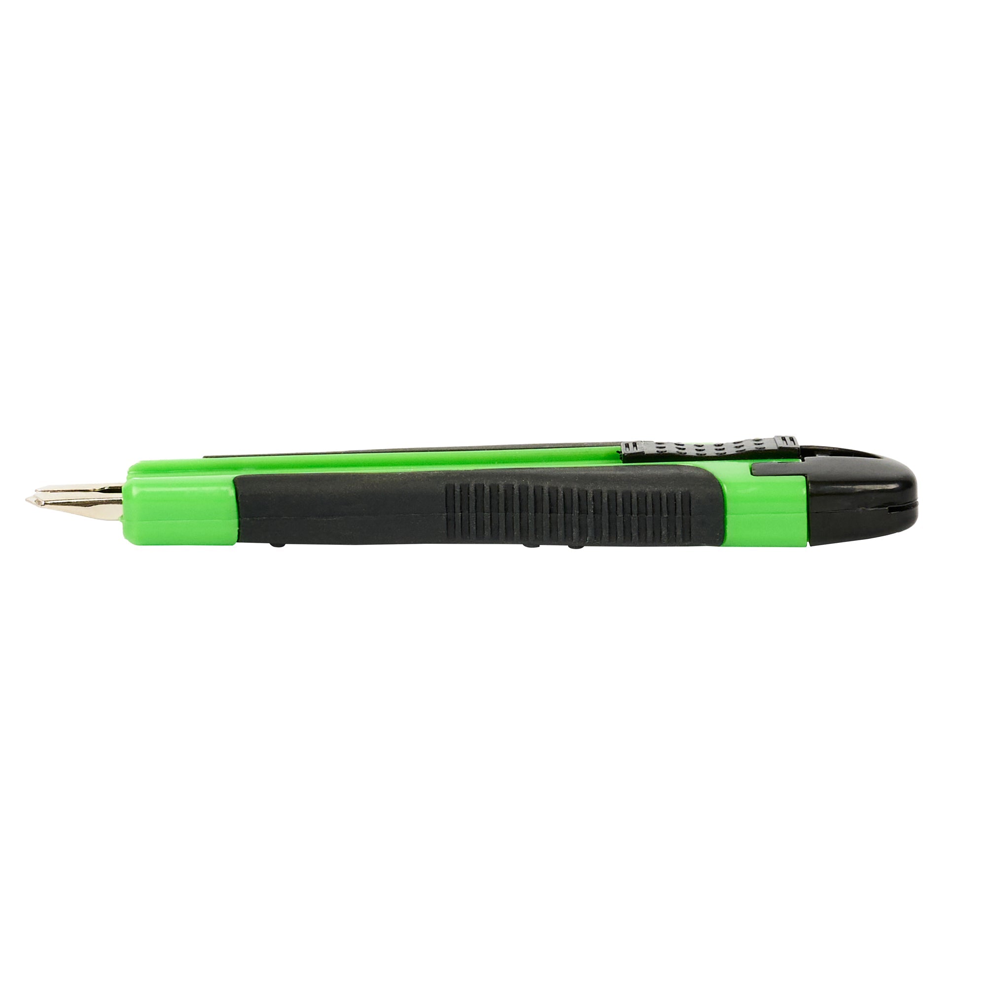 Handy Tek Green Snap Off Blade Knife - Anti-Slip Handle - 5 1/4" - 12 count box