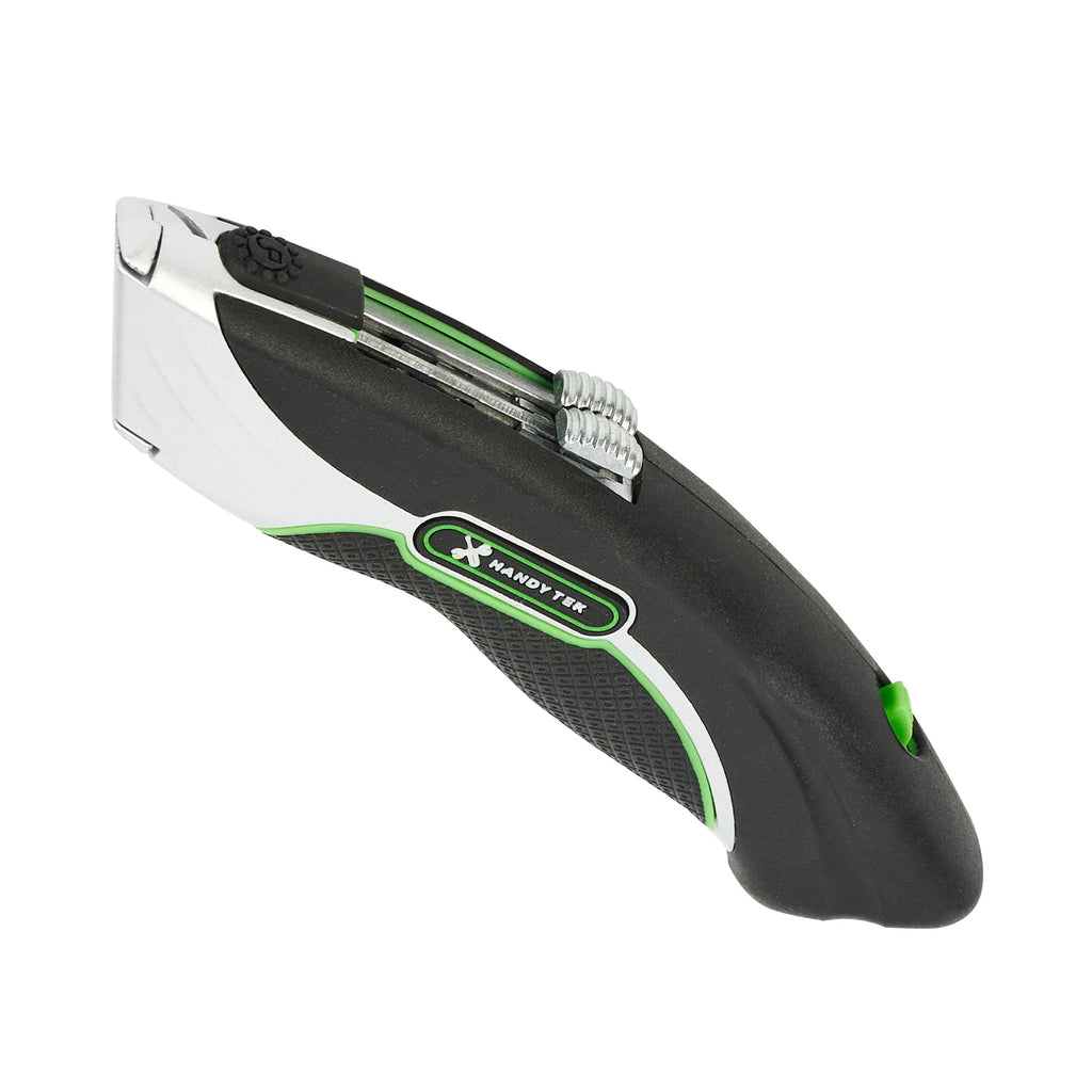 Handy Tek Black Dual Blade Utility Knife - Quick Change, Heavy Duty - 7" - 6 count box