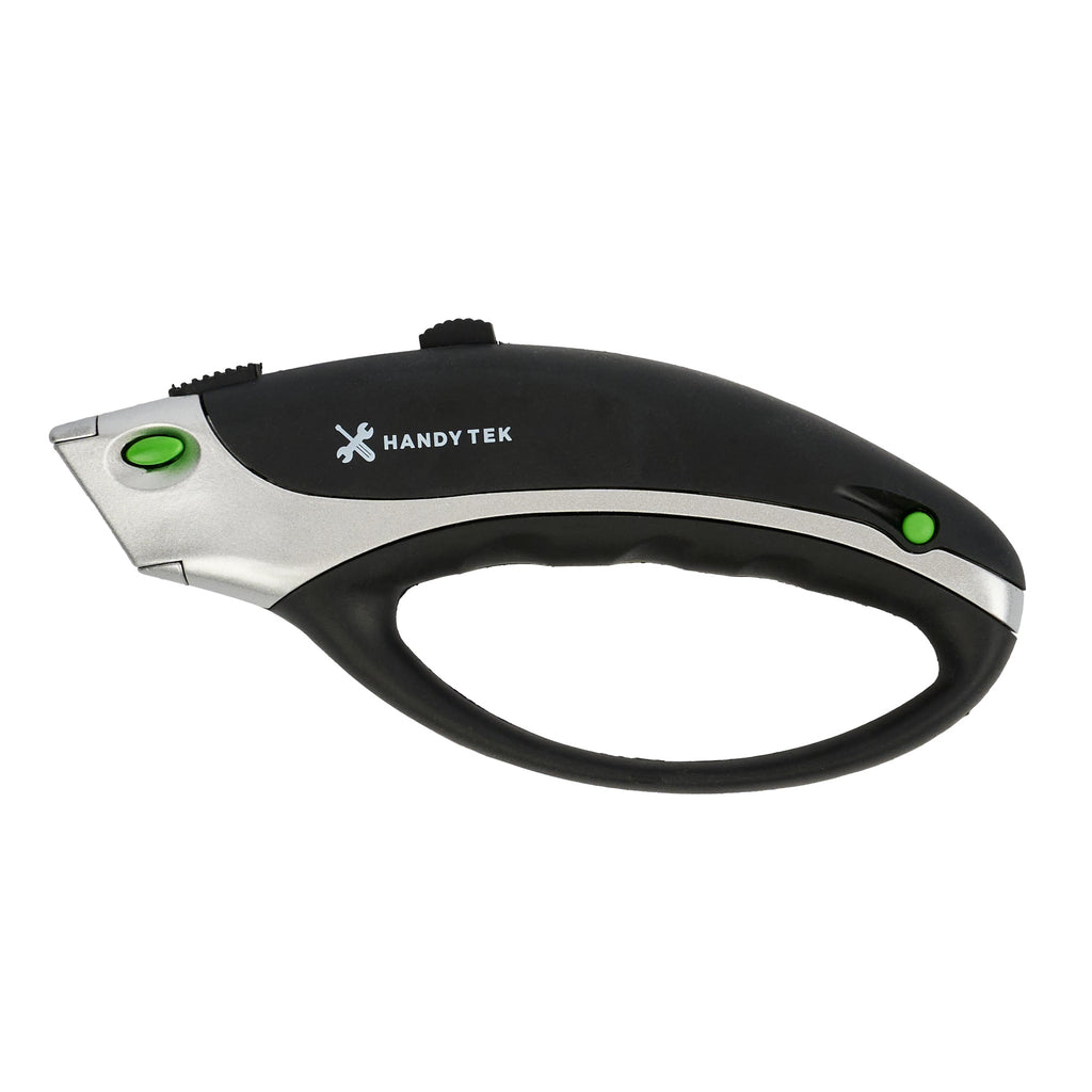 Handy Tek Black Safety Utility Knife - Quick Change, Heavy Duty - 6 3/4" - 1 count box
