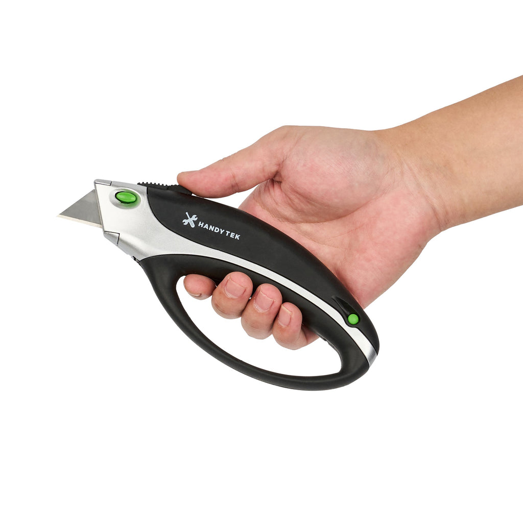 Handy Tek Black Safety Utility Knife - Quick Change, Heavy Duty - 6 3/4" - 1 count box