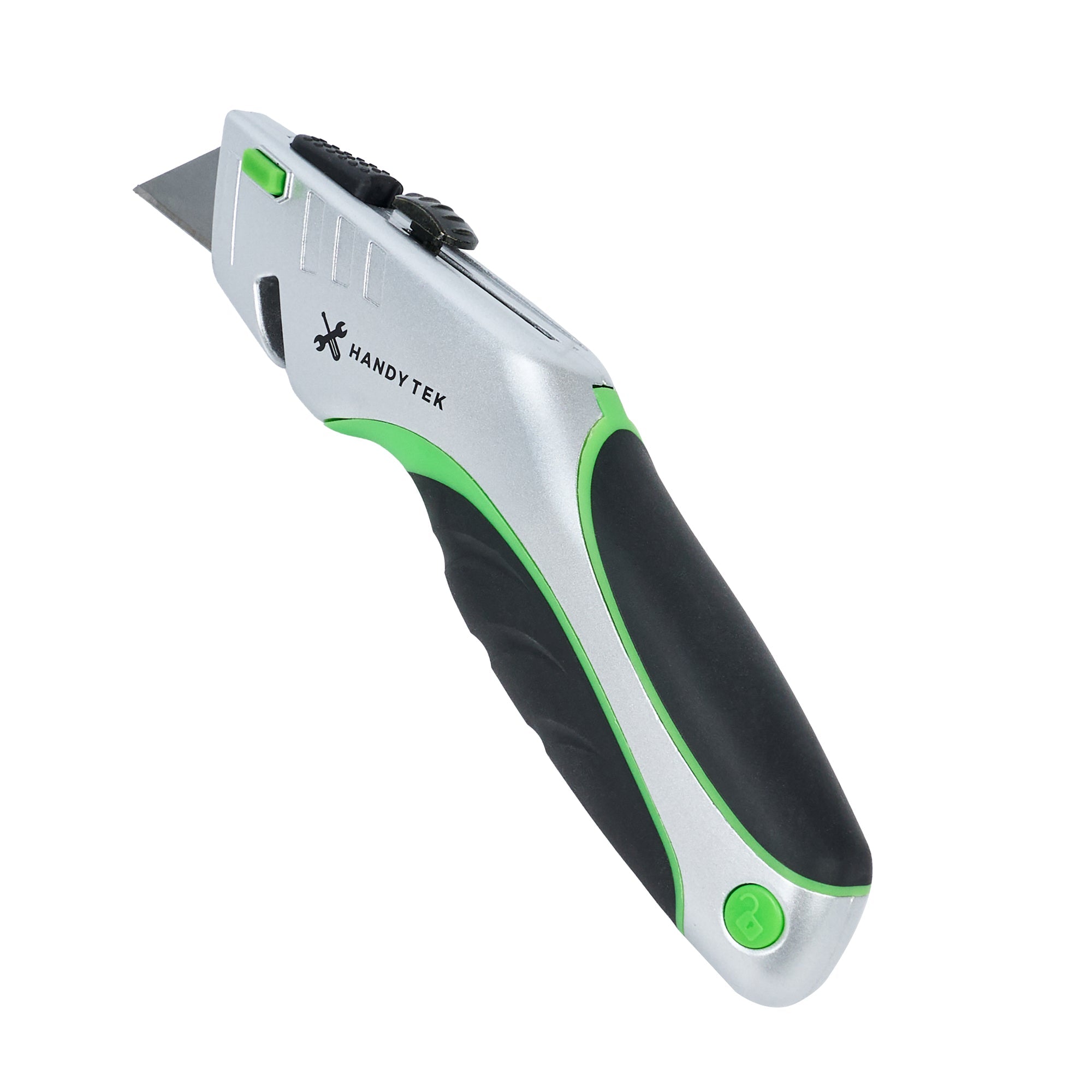 Handy Tek Silver Utility Knife - Quick Change, Heavy Duty - 7" - 1 count box