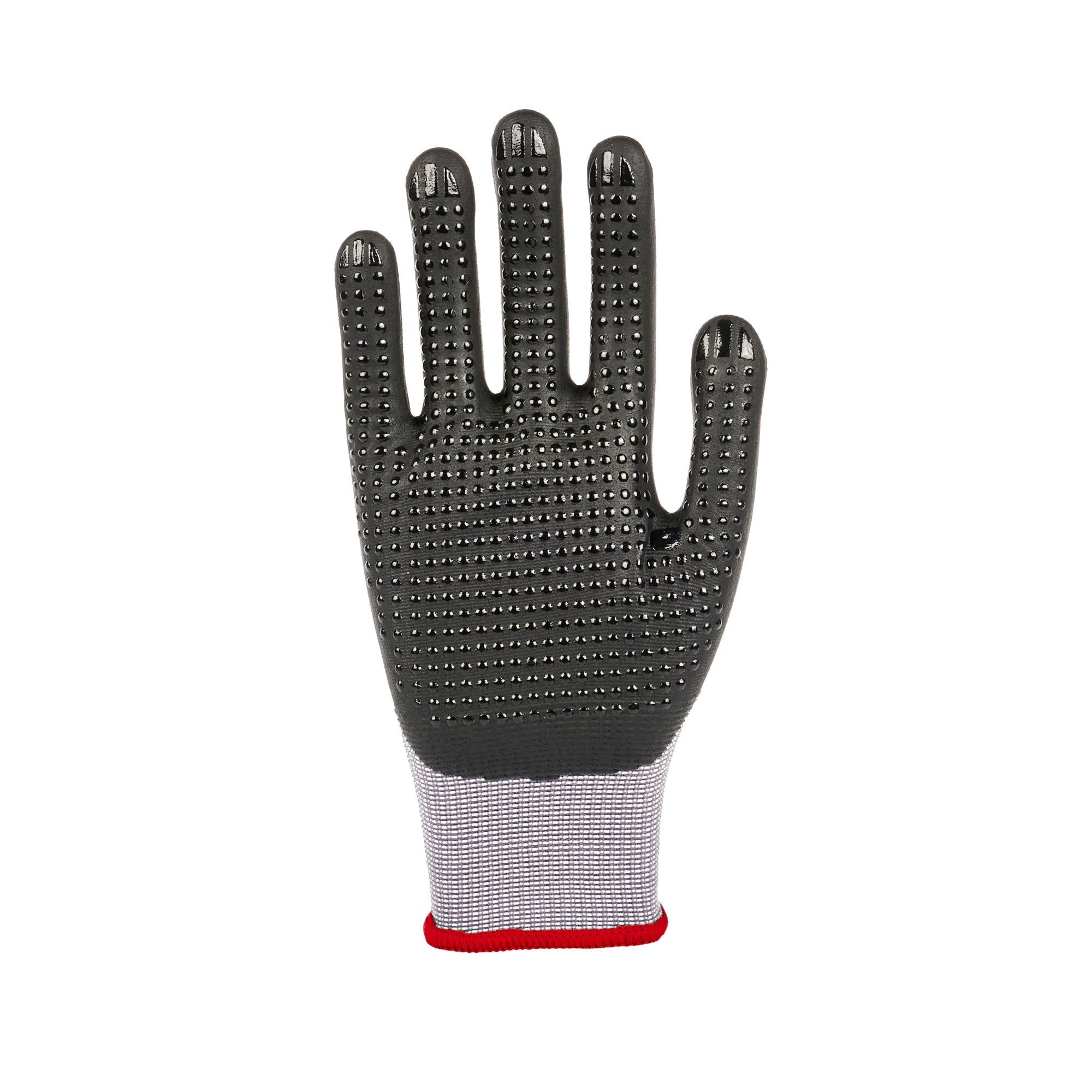 Life Protector Gray Nylon / Spandex Small Work Gloves - with Ultra-Thin Foam Nitrile Palm Coating and Dots - Pair - 10 count box