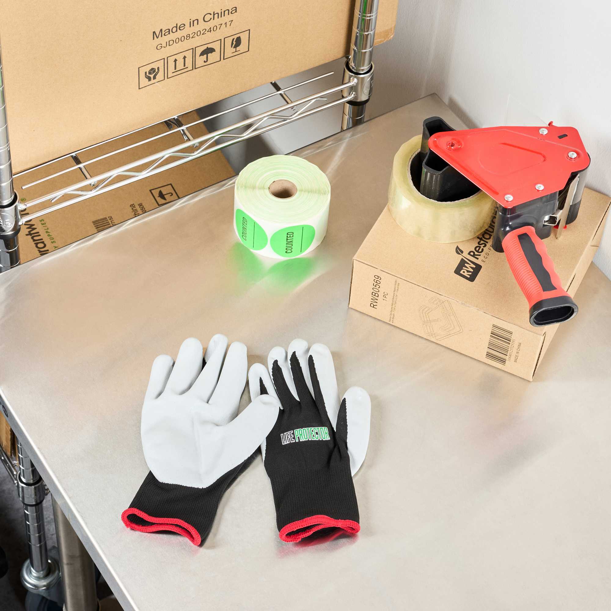 Life Protector Black Nylon Small Work Gloves - with Foam Nitrile Palm Coating - Pair - 1 count box