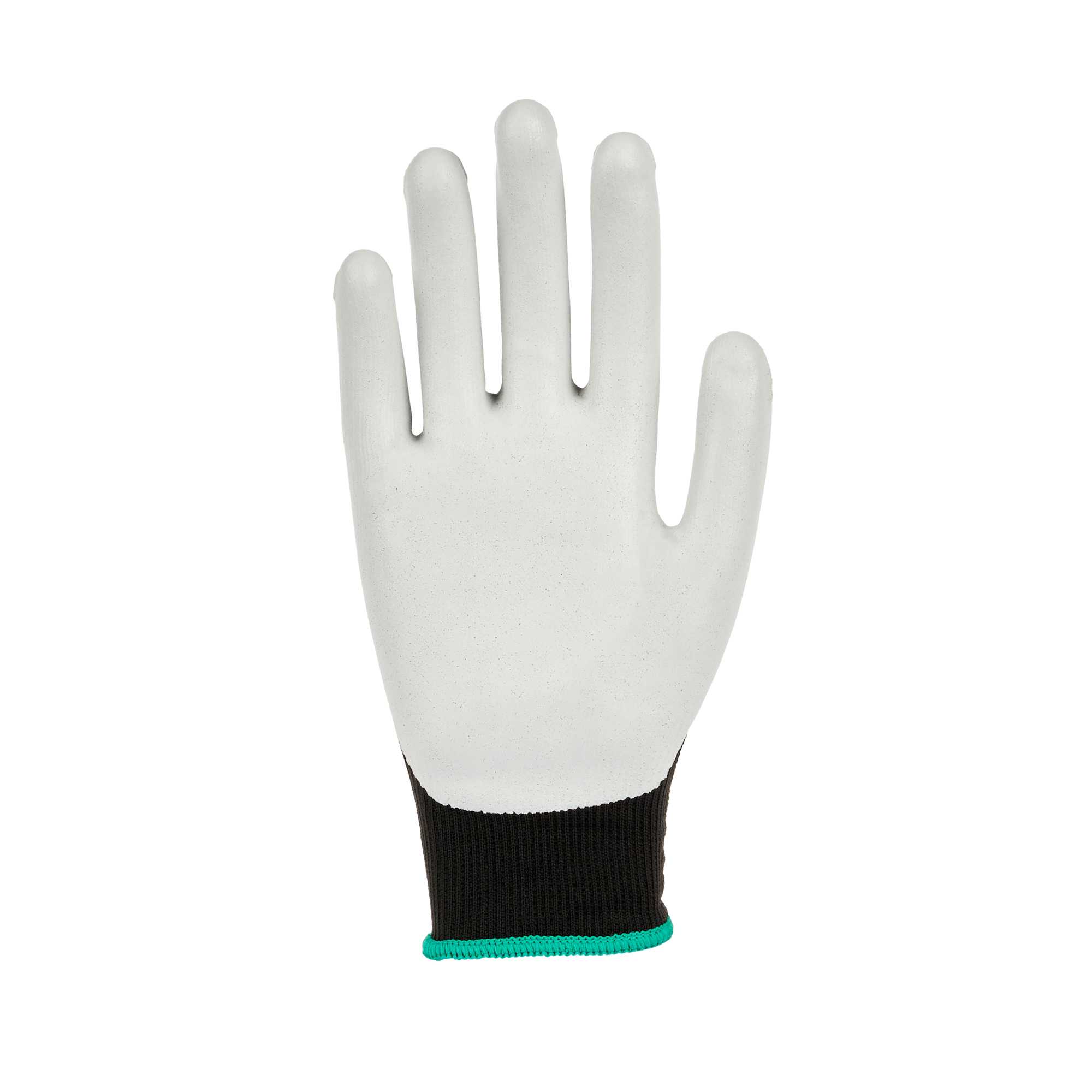 Life Protector Black Nylon Medium Work Gloves - with Foam Nitrile Palm Coating - Pair - 1 count box