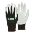 Life Protector Black Nylon Large Work Gloves - with Foam Nitrile Palm Coating - Pair - 1 count box