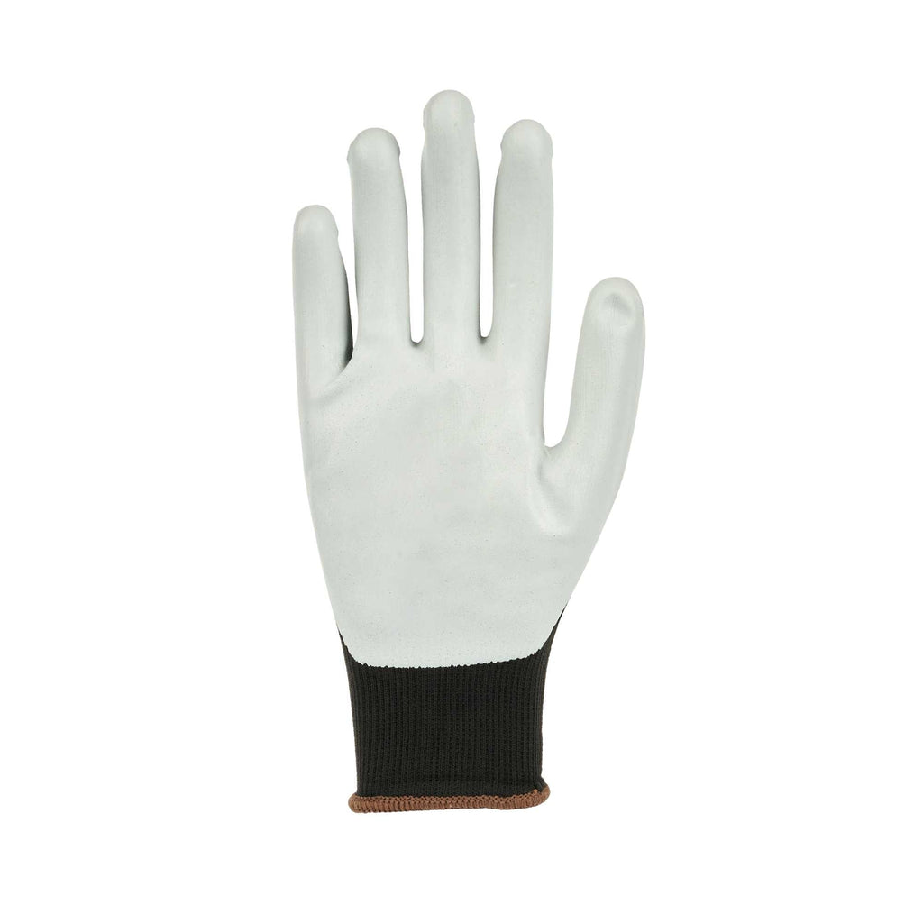 Life Protector Black Nylon Large Work Gloves - with Foam Nitrile Palm Coating - Pair - 1 count box