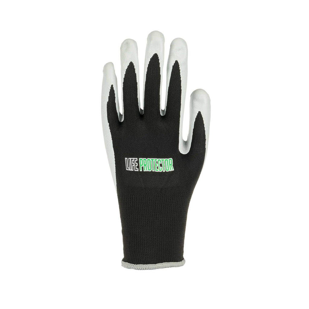 Life Protector Black Nylon Extra Large Work Gloves - with Foam Nitrile Palm Coating - Pair - 1 count box