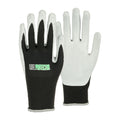 Life Protector Black Nylon Extra Large Work Gloves - with Foam Nitrile Palm Coating - Pair - 10 count box