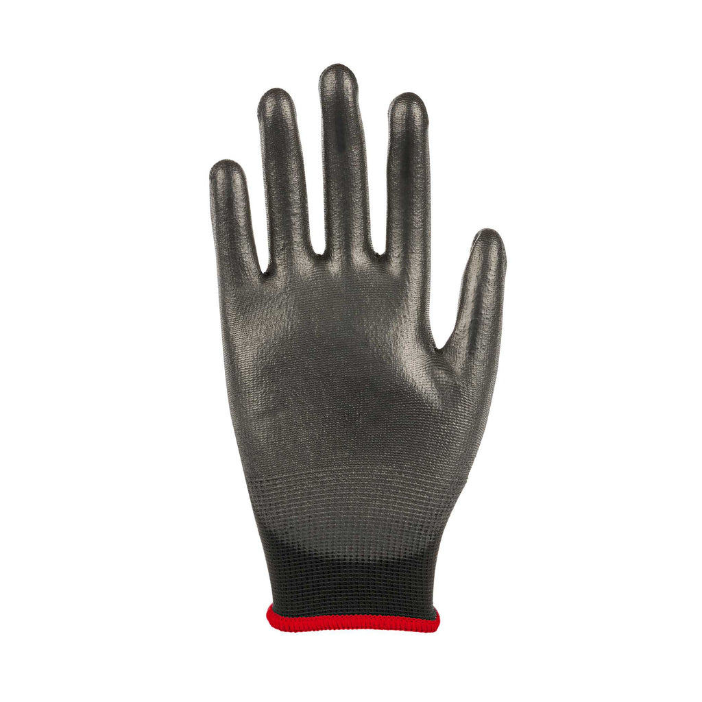 Life Protector Black Nylon Small Work Gloves - with Polyurethane Palm Coating - Pair - 1 count box