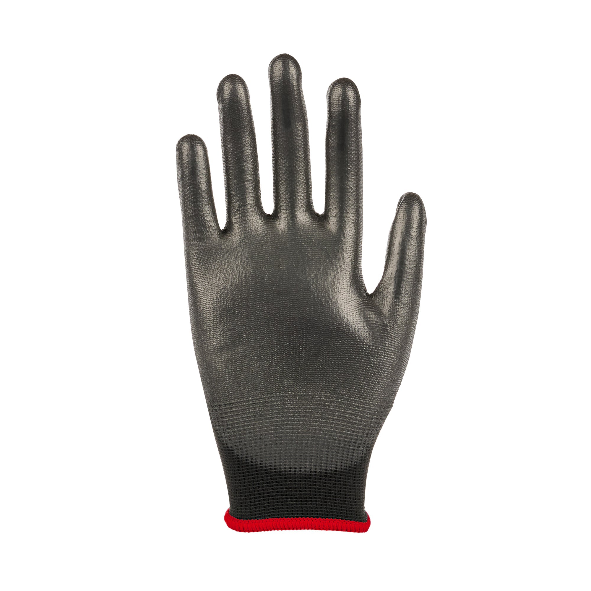 Life Protector Black Nylon Small Work Gloves - with Polyurethane Palm Coating - Pair - 10 count box