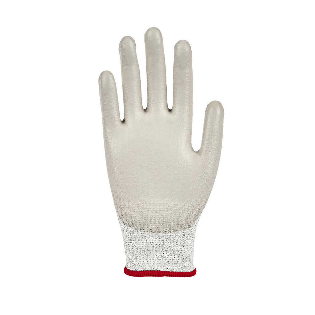 Life Protector Gray HPPE Polyester / Spandex Small Work Gloves - with Polyurethane Palm Coating, Cut-Resistant - Pair - 1 count box