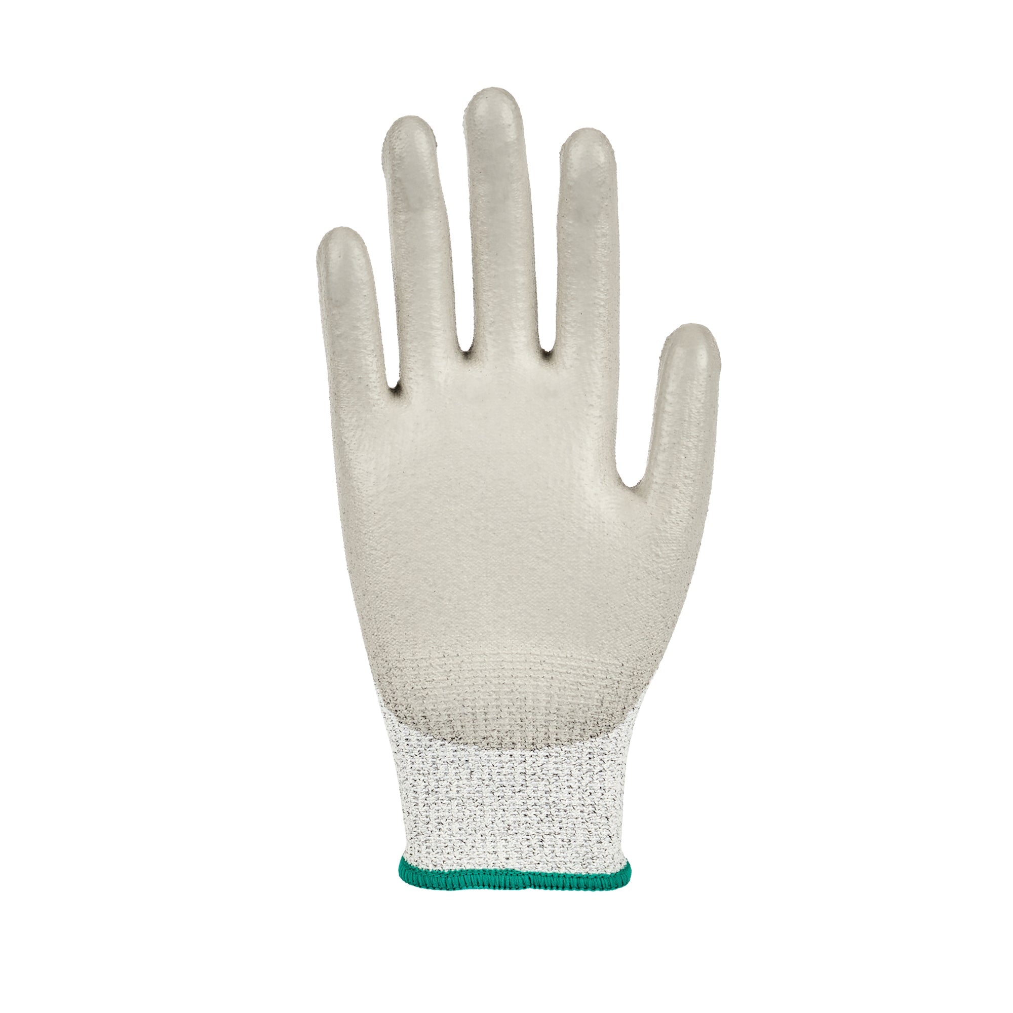 Life Protector Gray HPPE Polyester / Spandex Medium Work Gloves - with Polyurethane Palm Coating, Cut-Resistant - Pair - 10 count box