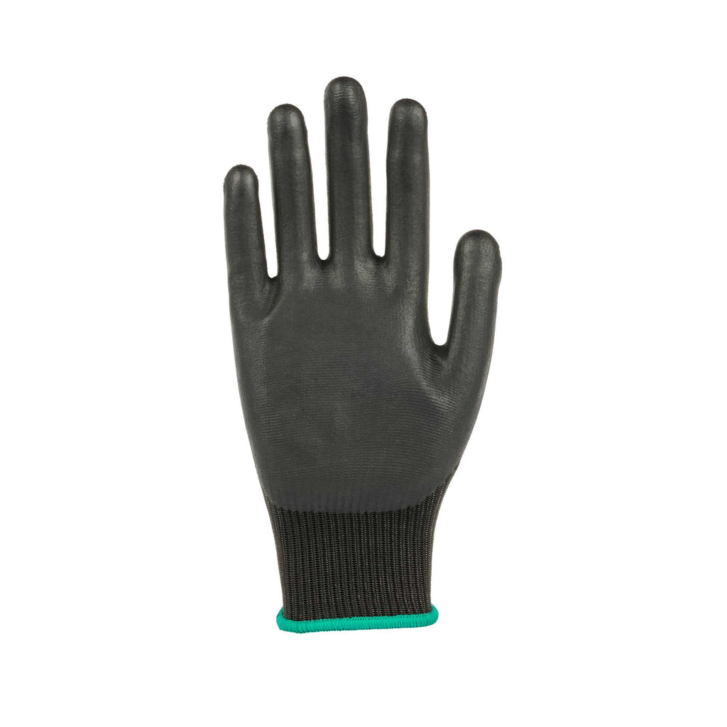 Life Protector Black HPPE Nylon / Spandex Medium Work Gloves - with Ultra-Thin Foam Nitrile Palm Coating, Cut-Resistant - Pair - 1 count box