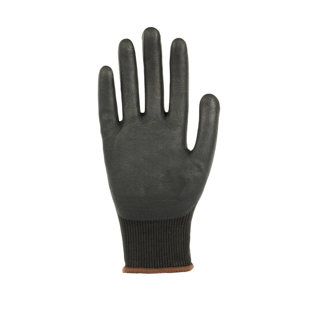 Life Protector Black HPPE Nylon / Spandex Large Work Gloves - with Ultra-Thin Foam Nitrile Palm Coating, Cut-Resistant - Pair - 10 count box