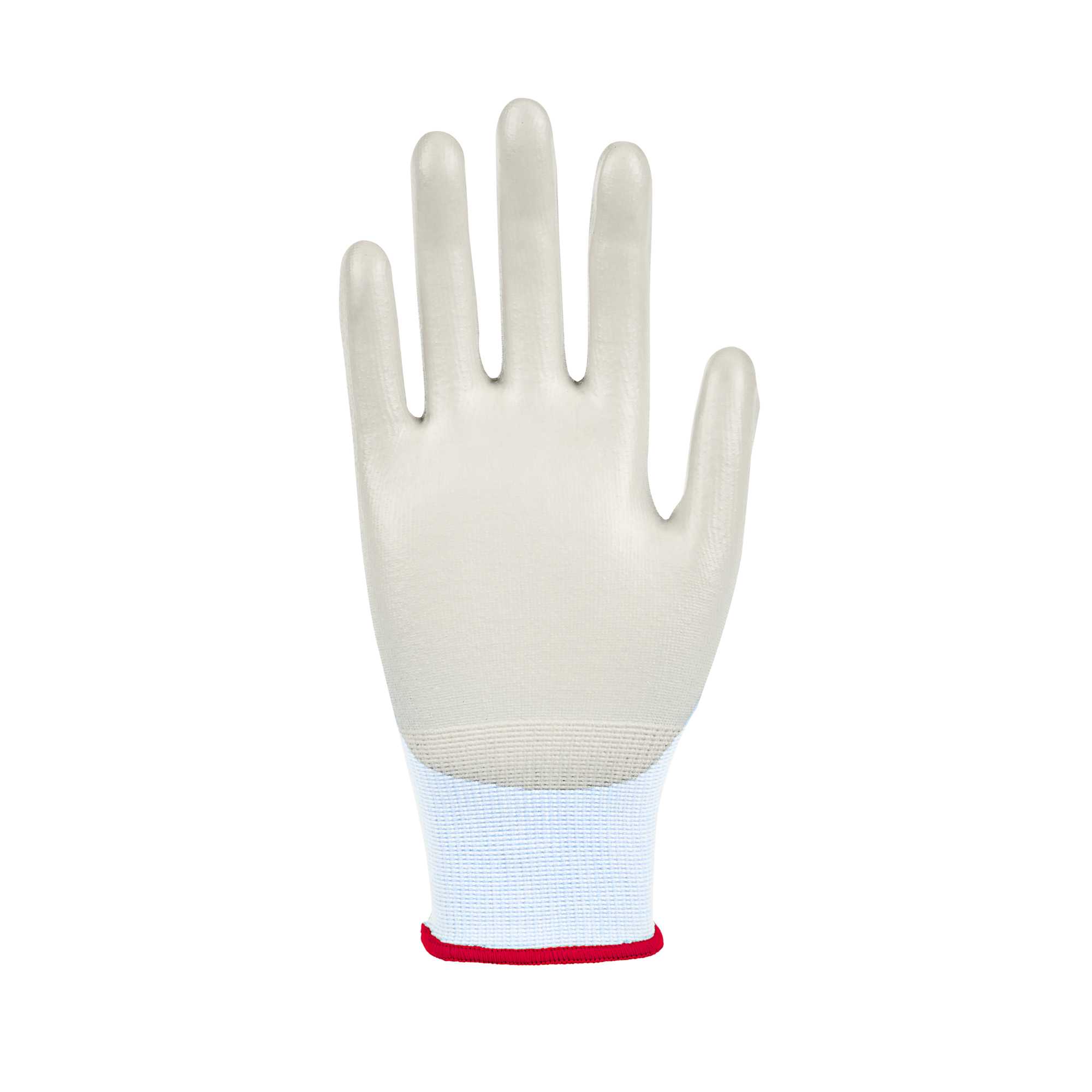 Life Protector Light Blue Diamond Blend Small Work Gloves - with Foam Polyurethane Palm Coating, Cut-Resistant - Pair - 1 count box