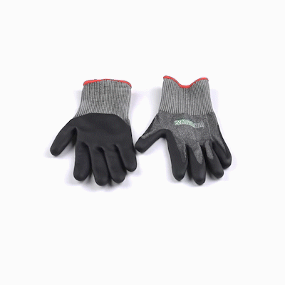 Life Protector Gray HPPE Polyester / Spandex Small Work Gloves - Ultra-Thin Foam Nitrile Palm Coating, Cut-Resistant - Pair - 1 count box