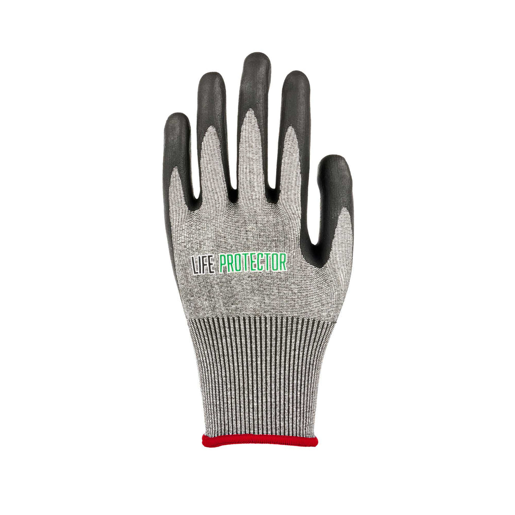 Life Protector Gray HPPE Polyester / Spandex Small Work Gloves - Ultra-Thin Foam Nitrile Palm Coating, Cut-Resistant - Pair - 1 count box