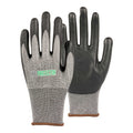 Life Protector Gray HPPE Polyester / Spandex Large Work Gloves - Ultra-Thin Foam Nitrile Palm Coating, Cut-Resistant - Pair - 1 count box