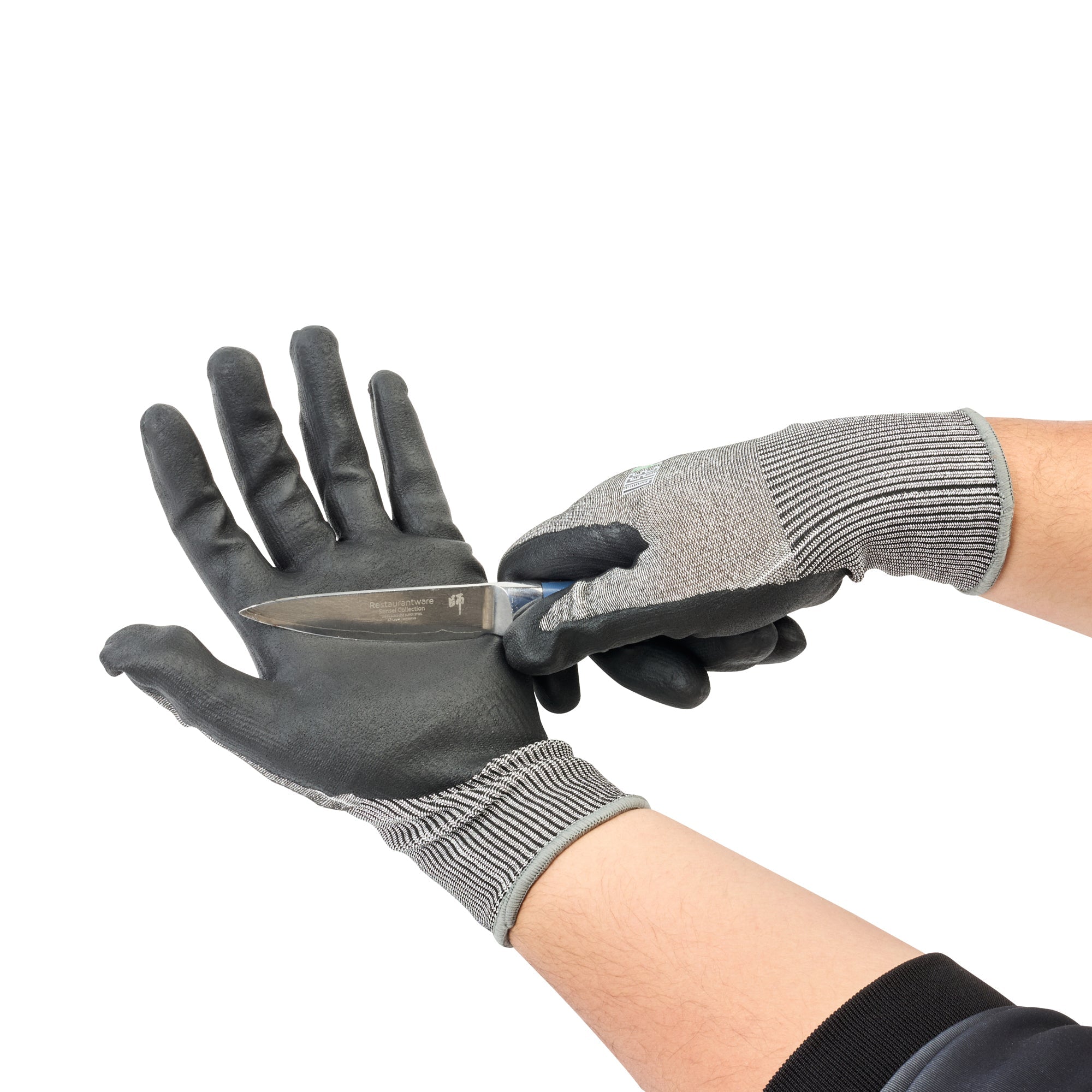 Life Protector Gray HPPE Polyester / Spandex Extra Large Work Gloves - with Foam Nitrile Palm Coating, Cut-Resistant - Pair - 1 count box
