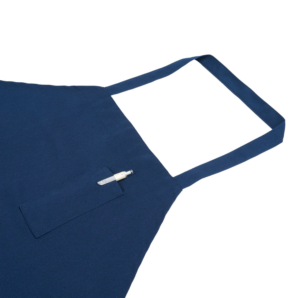 Chef 101 Blue Standard Bib Apron - with 3 Pockets - 32 1/2'' x 27 1/2'' - 100 count box