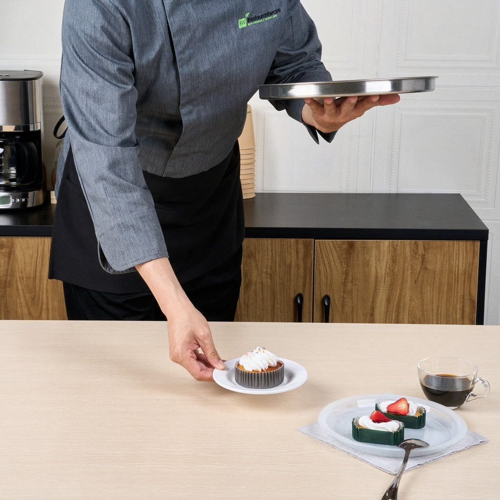 Chef 101 Black Standard Waist Apron - with 3 Pockets - 24" x 12" - 1 count box