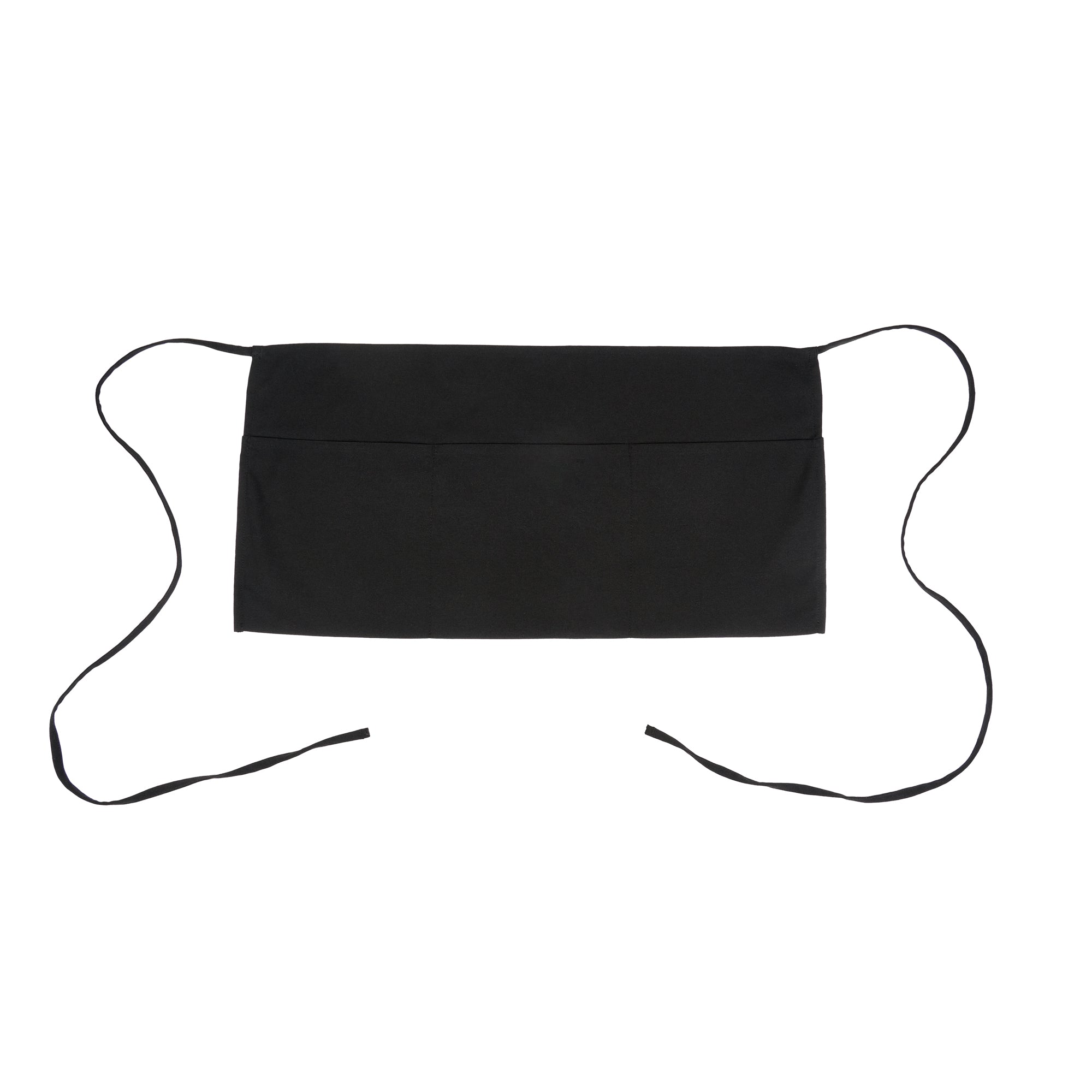 Chef 101 Black Standard Waist Apron - with 3 Pockets - 24" x 12" - 100 count box