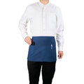 Chef 101 Blue Standard Waist Apron - with 3 Pockets - 24" x 12" - 1 count box