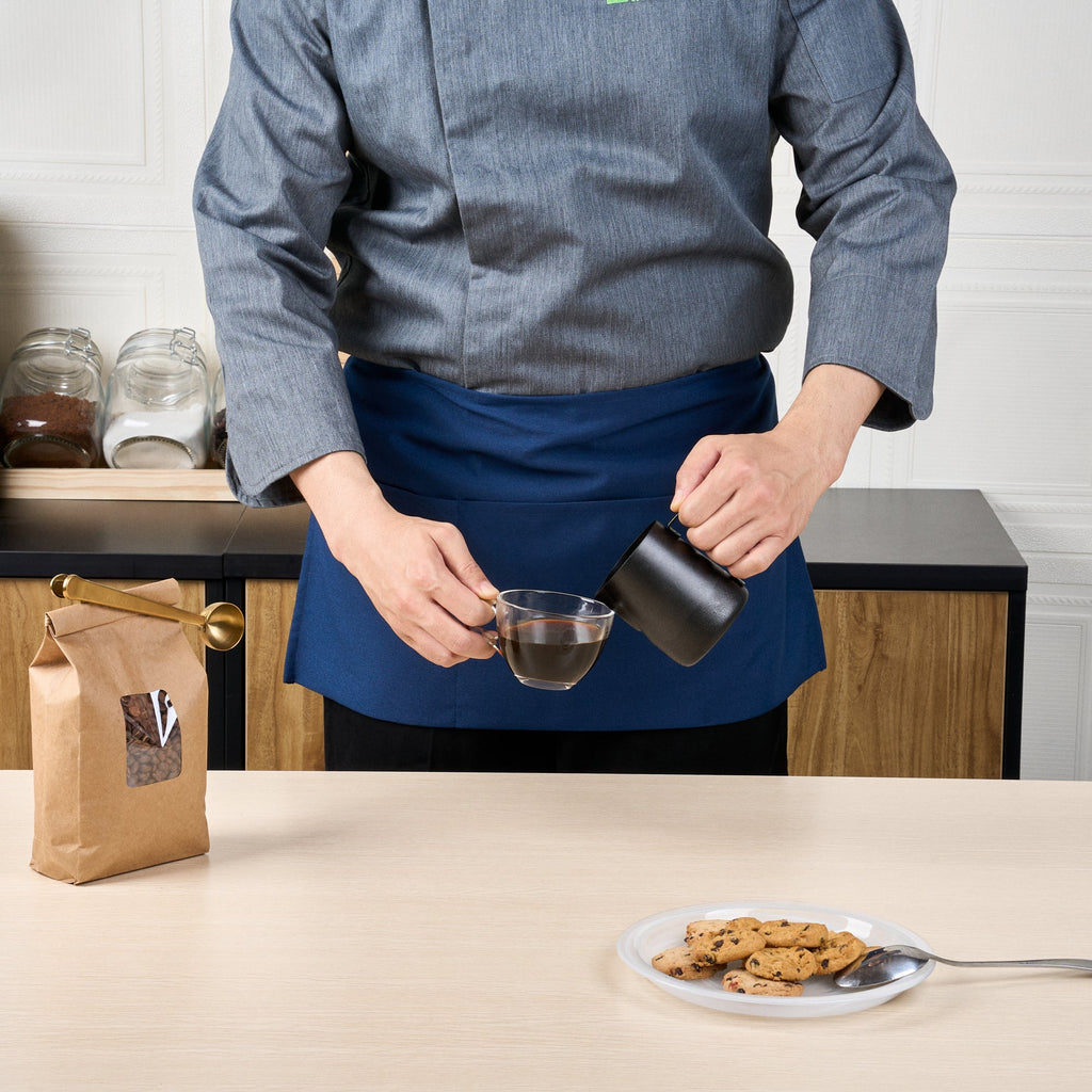 Chef 101 Blue Standard Waist Apron - with 3 Pockets - 24" x 12" - 100 count box