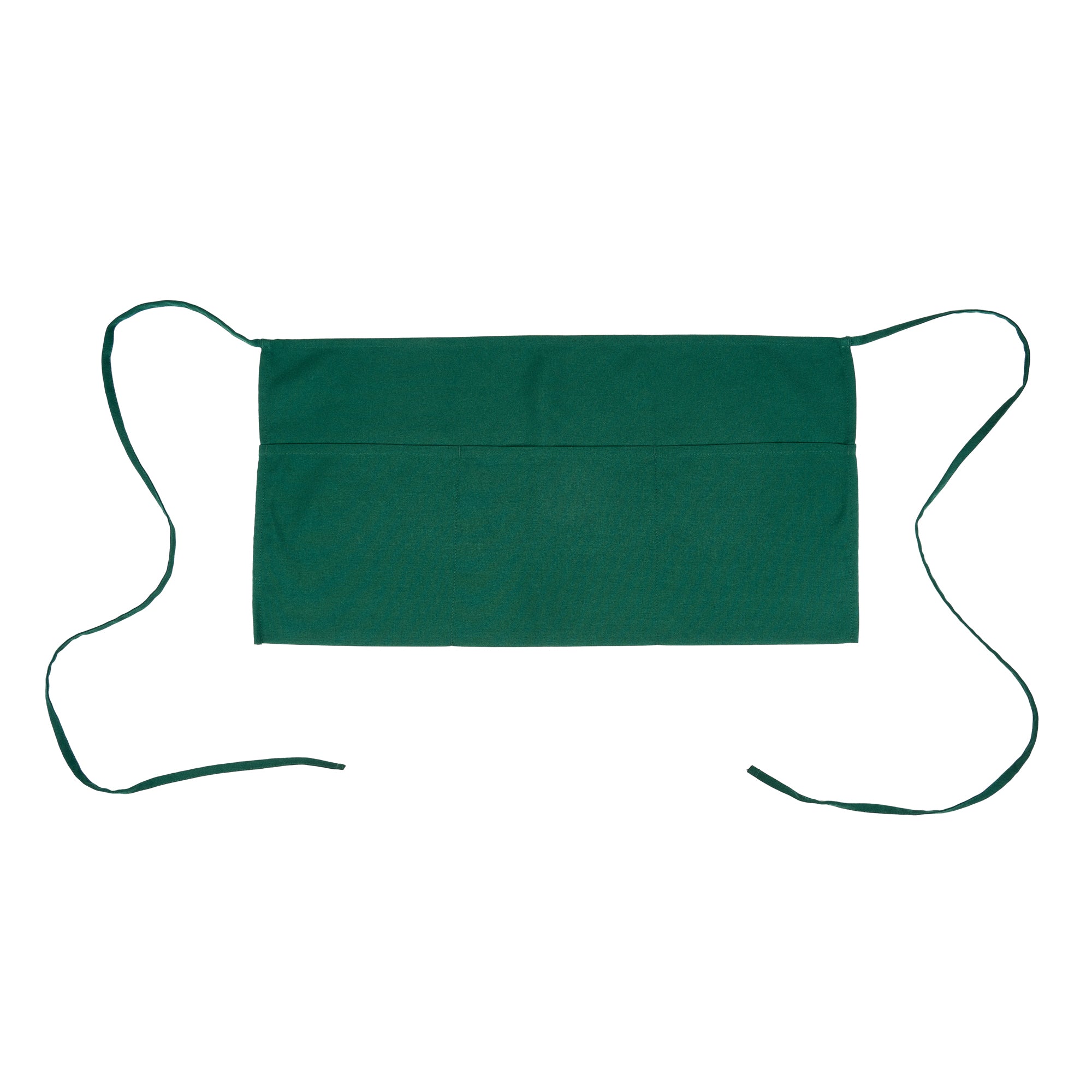 Chef 101 Green Standard Waist Apron - with 3 Pockets - 24" x 12" - 100 count box