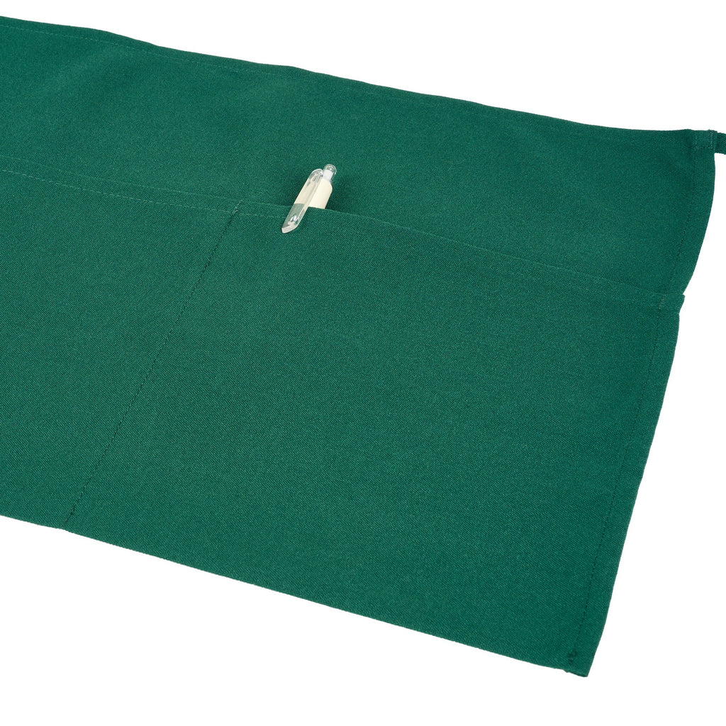Chef 101 Green Standard Waist Apron - with 3 Pockets - 24" x 12" - 100 count box