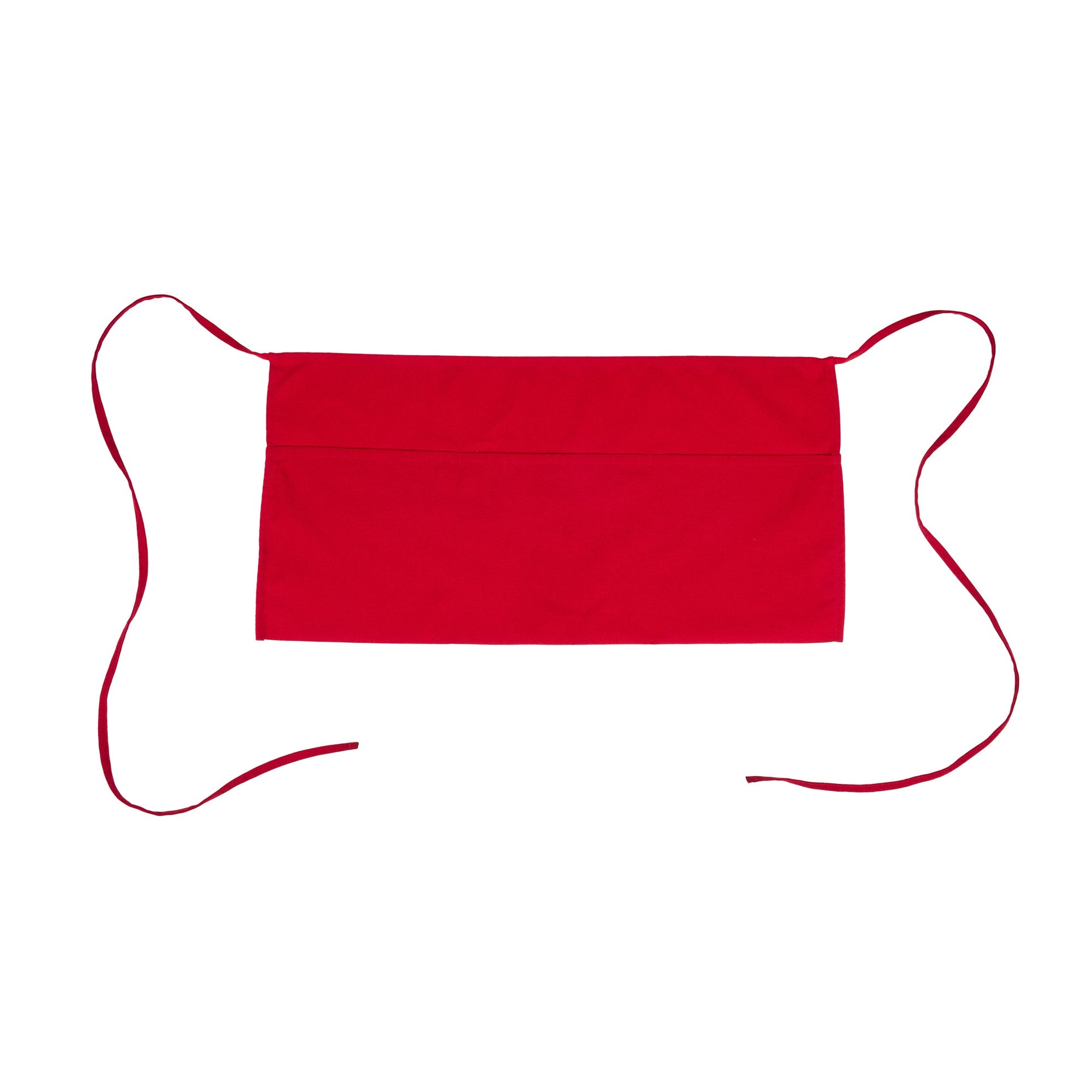 Chef 101 Red Standard Waist Apron - with 3 Pockets - 24" x 12" - 100 count box