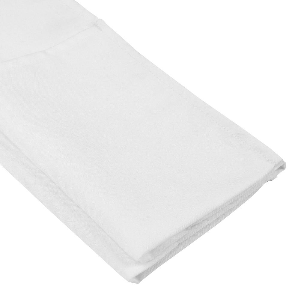 Chef 101 White Standard Waist Apron - with 3 Pockets - 24" x 12" - 1 count box