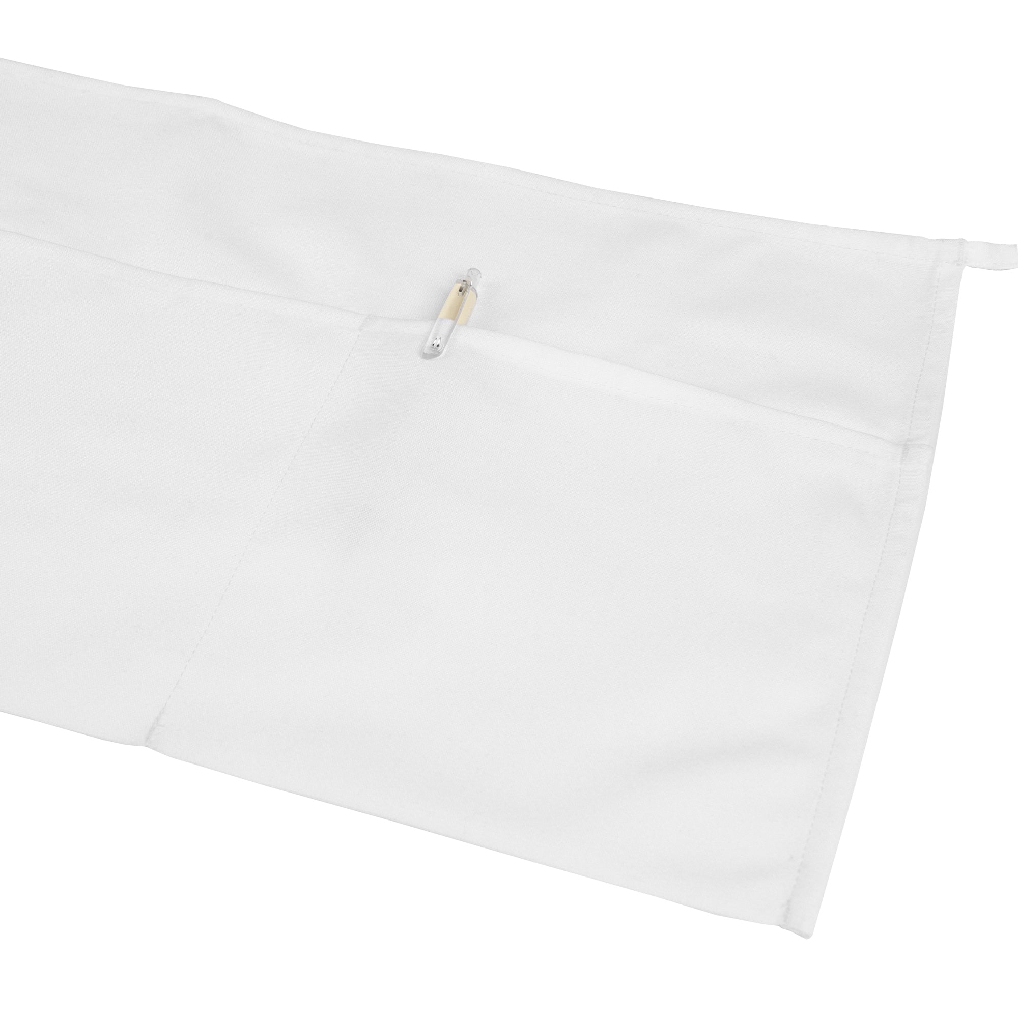 Chef 101 White Standard Waist Apron - with 3 Pockets - 24" x 12" - 100 count box