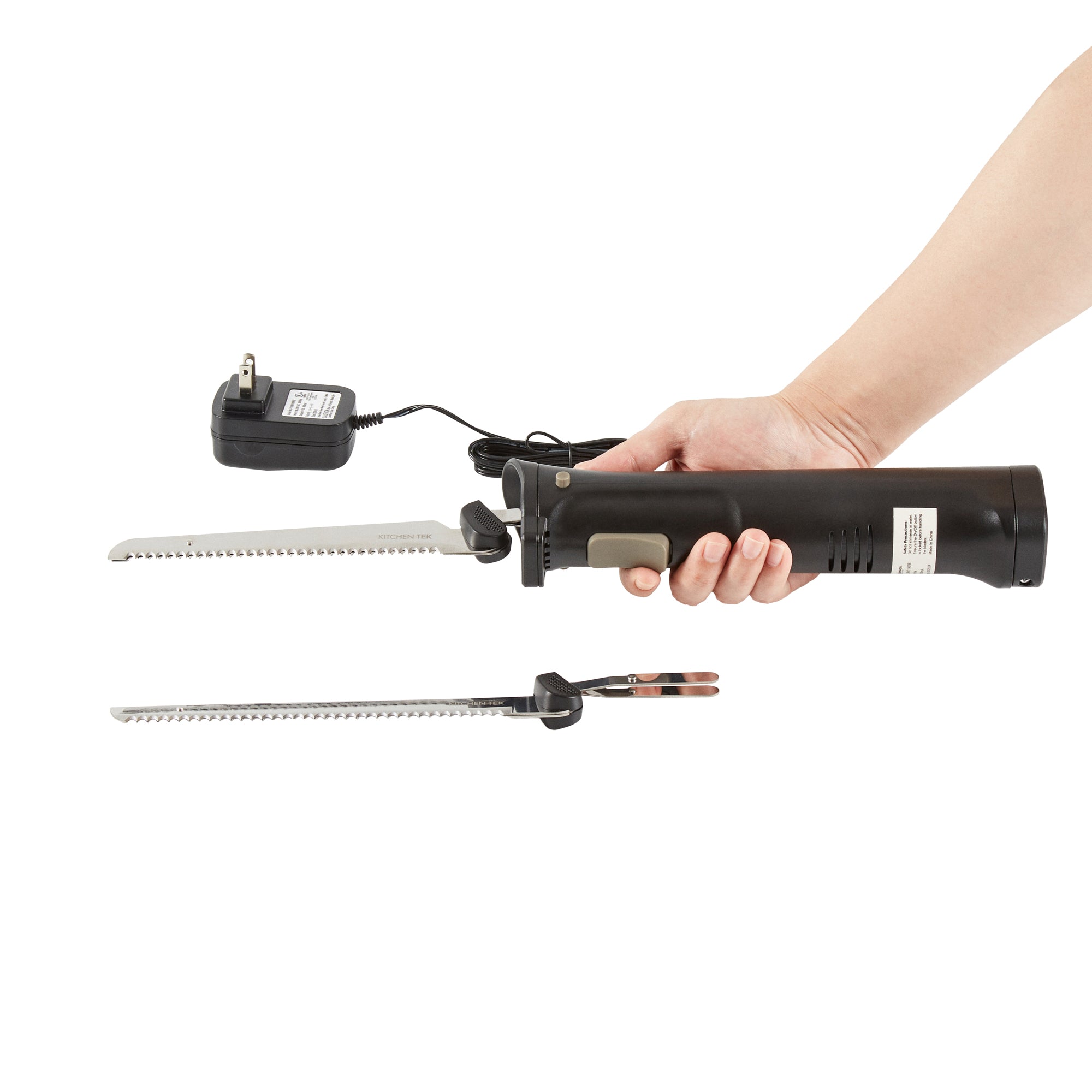 Kitchen Tek Cordless Electric Knife Set - with Lithium Ion Battery, 100-240V - 1 count box