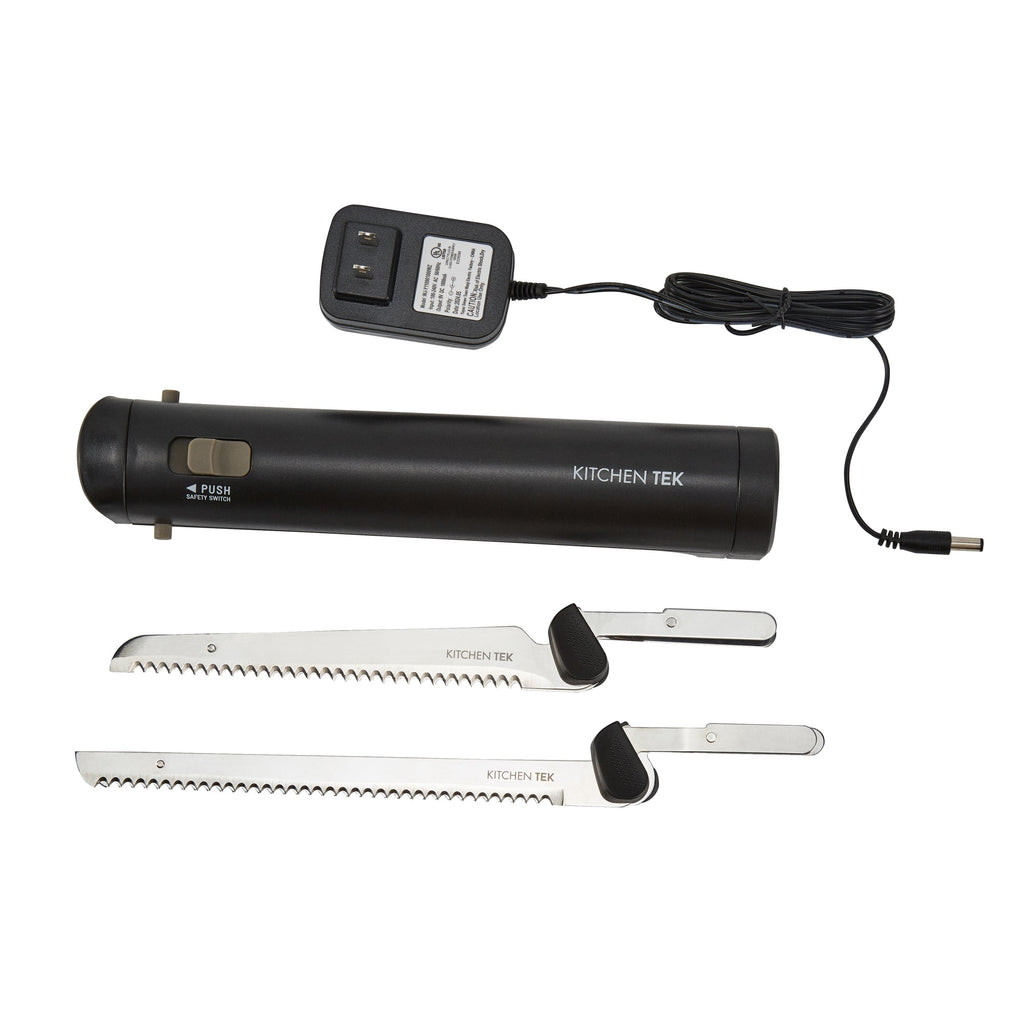 Kitchen Tek Cordless Electric Knife Set - with Lithium Ion Battery, 100-240V - 1 count box