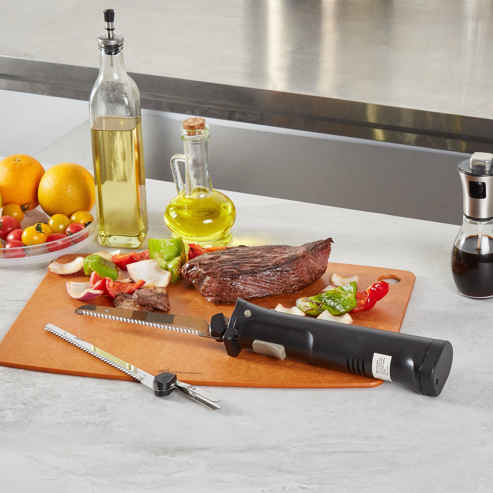 Kitchen Tek Cordless Electric Knife Set - with Lithium Ion Battery, 100-240V - 1 count box