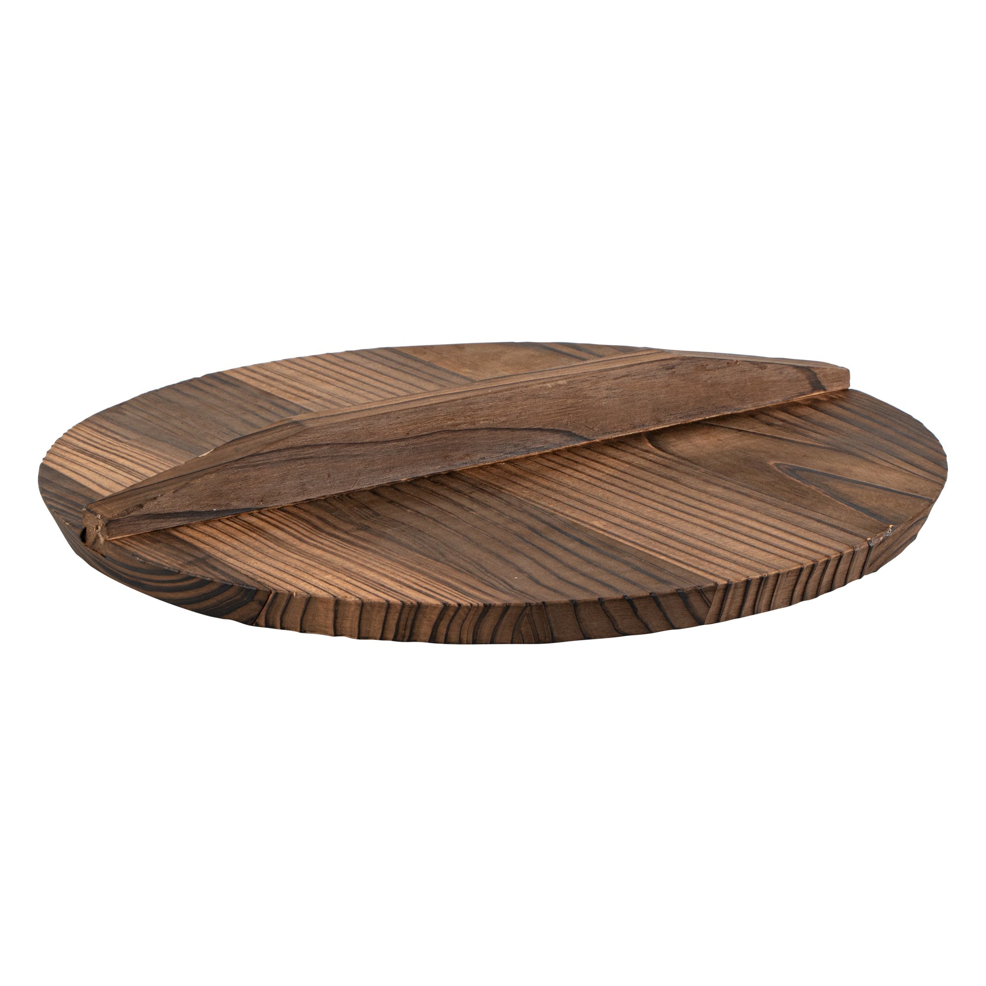 Motomori Handmade Wood Lid - Fits 12" and 14" Wok - 1 count box