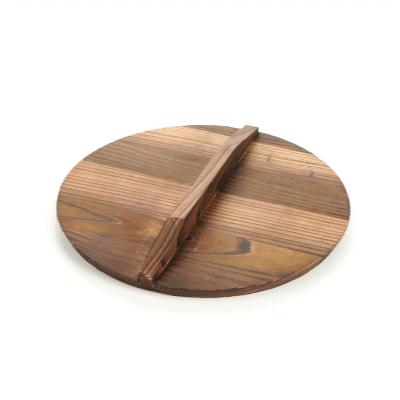 Motomori Handmade Wood Lid - Fits 12" and 14" Wok - 10 count box