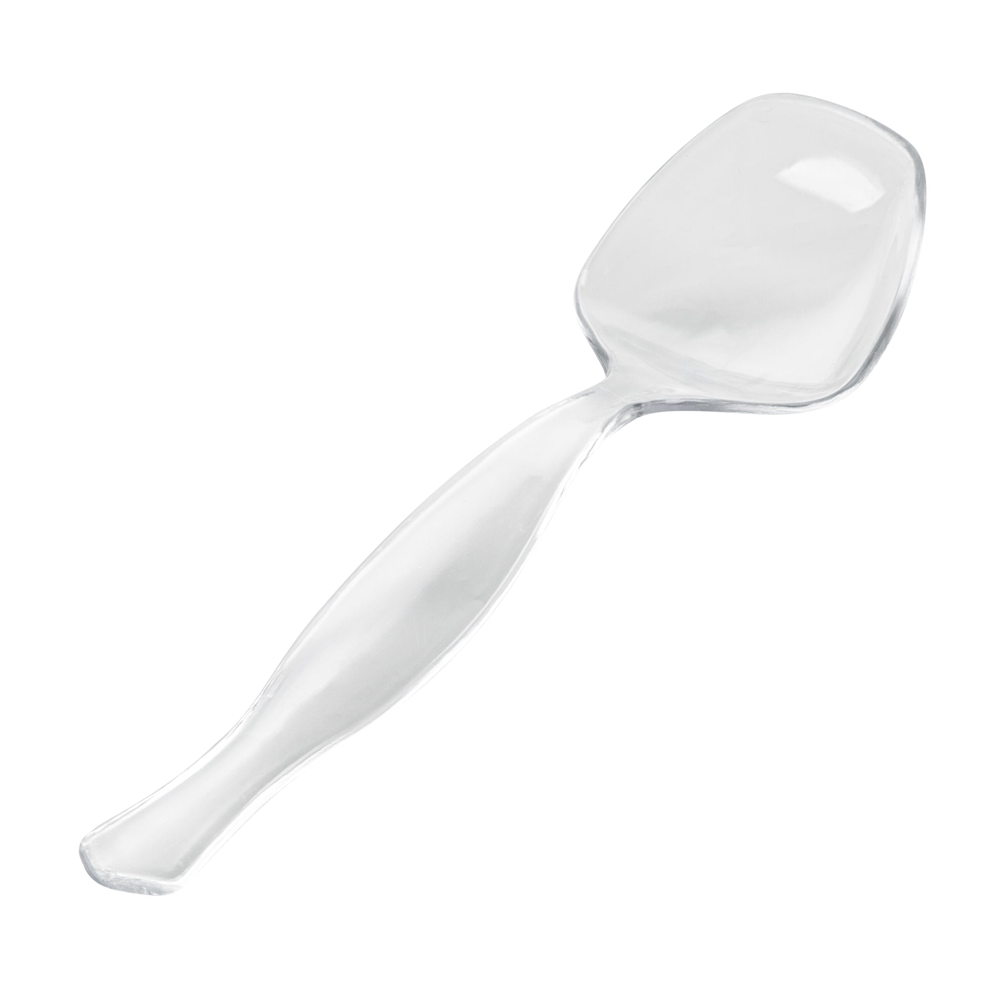 Cater Tek Clear Plastic Serving Spoon - 8 1/2" - 10 count box