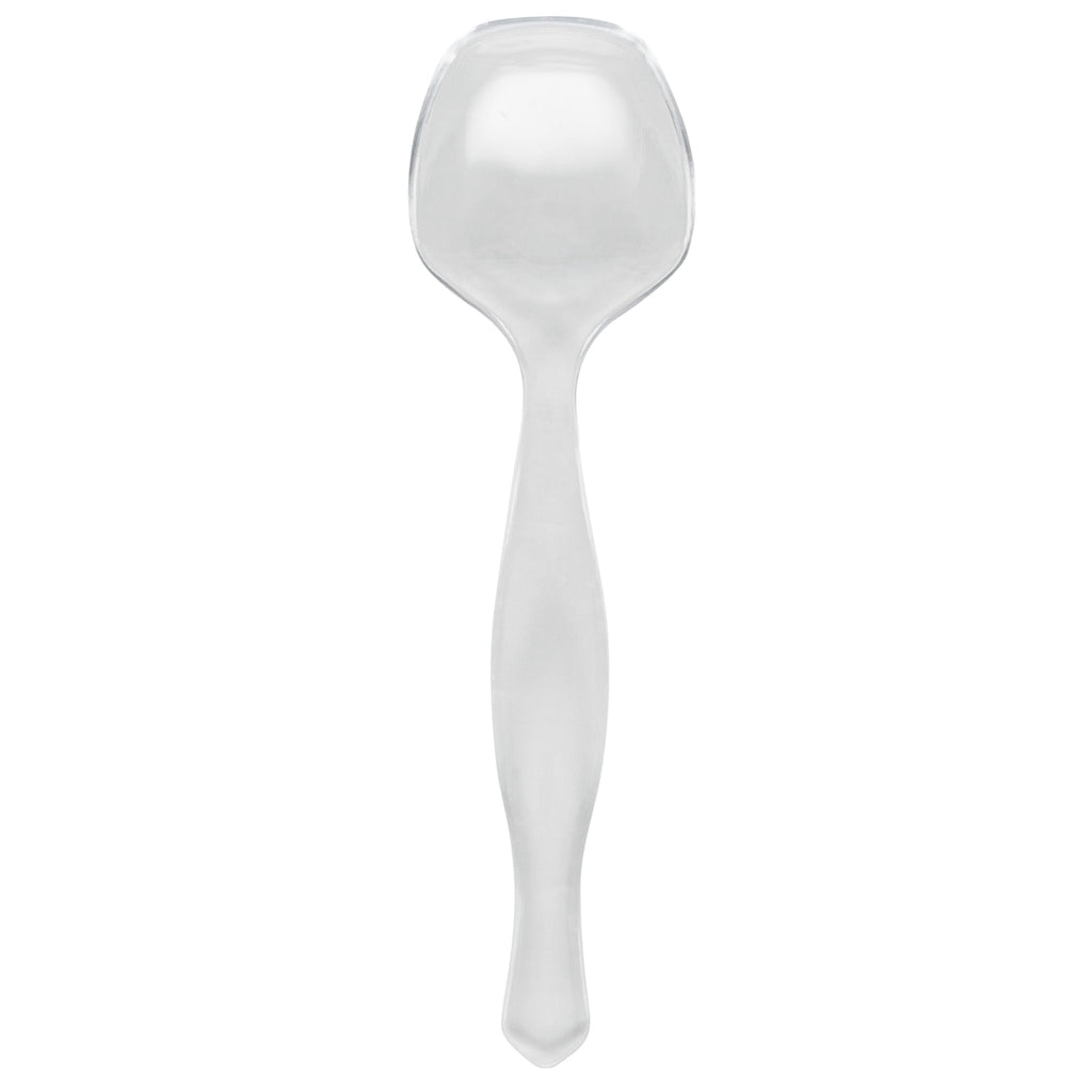 Cater Tek Clear Plastic Serving Spoon - 8 1/2" - 10 count box