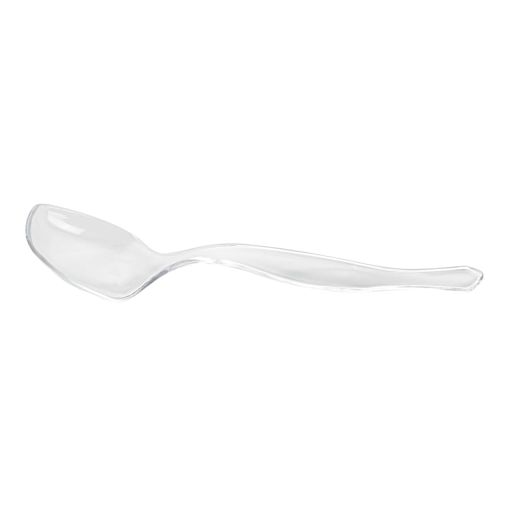 Cater Tek Clear Plastic Serving Spoon - 8 1/2" - 10 count box