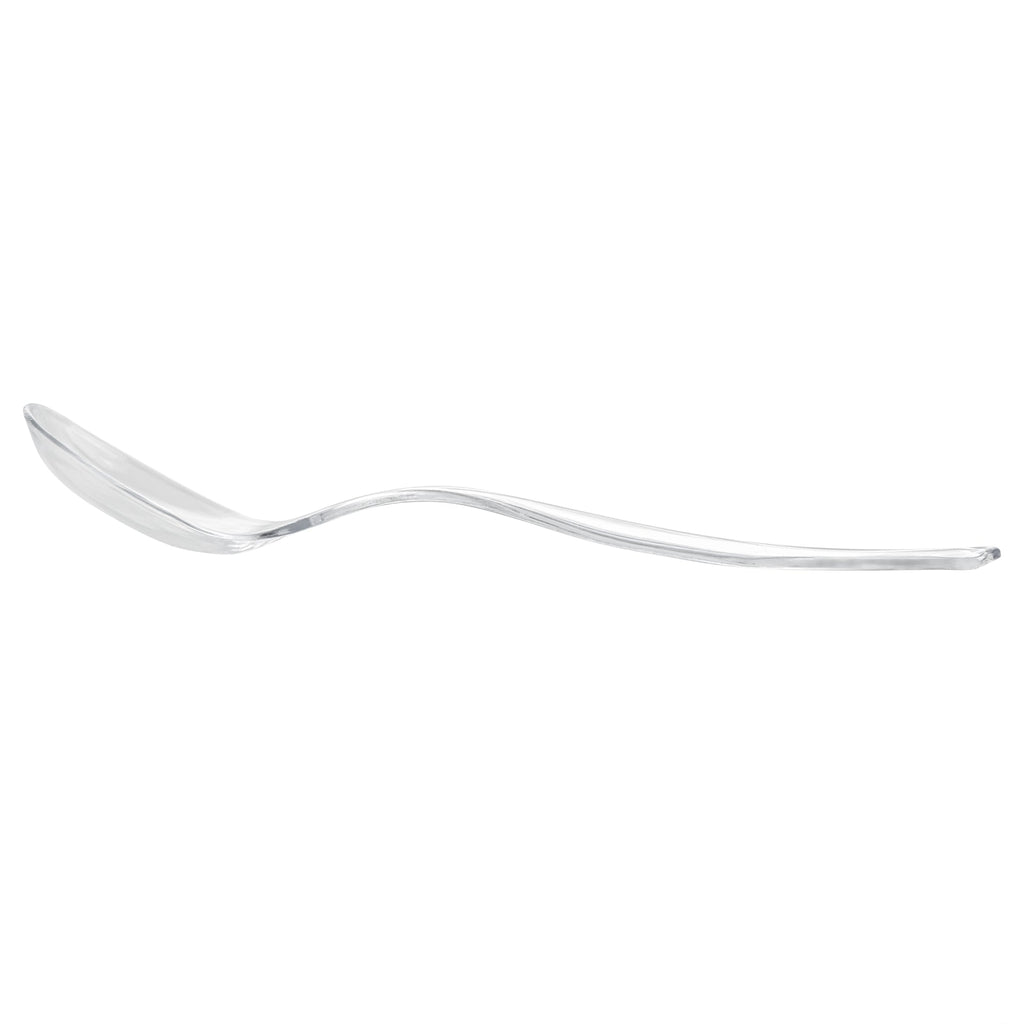 Cater Tek Clear Plastic Serving Spoon - 8 1/2" - 10 count box