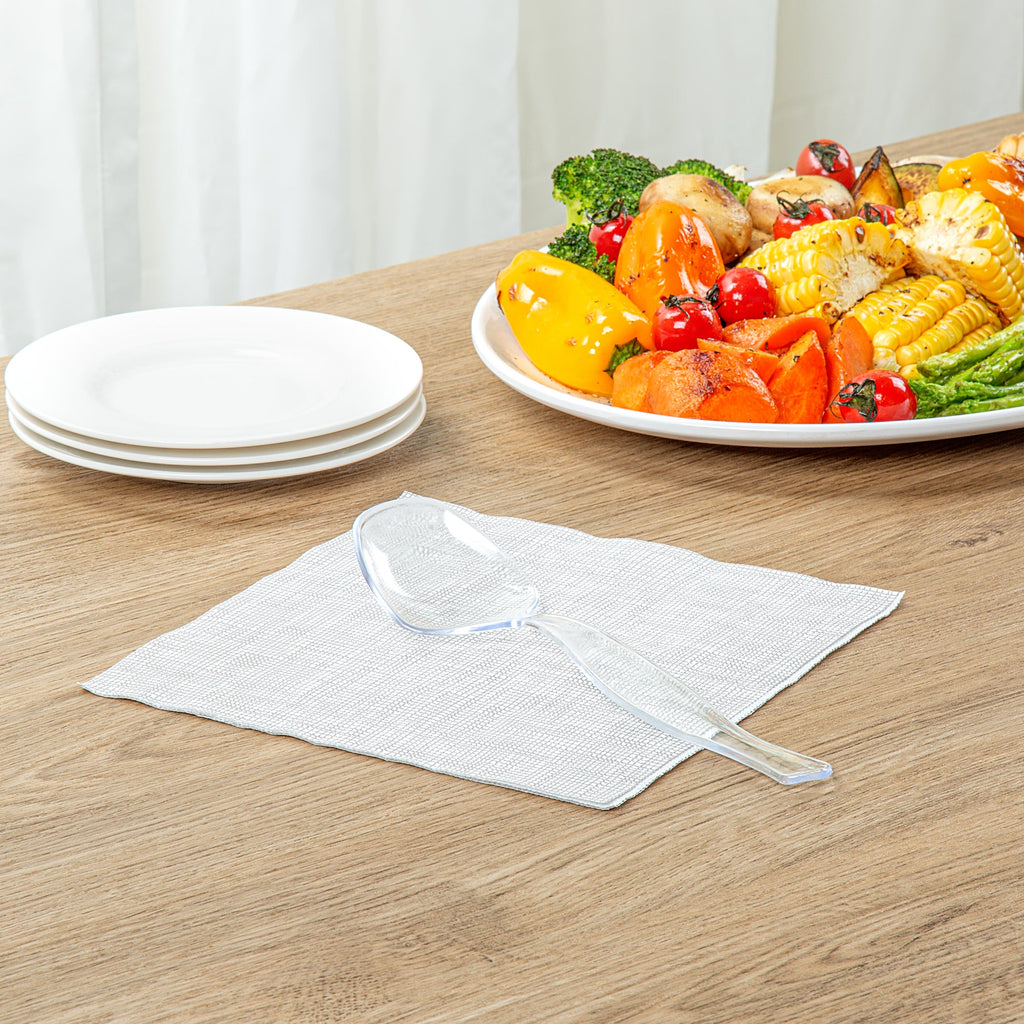 Cater Tek Clear Plastic Serving Spoon - 8 1/2" - 100 count box
