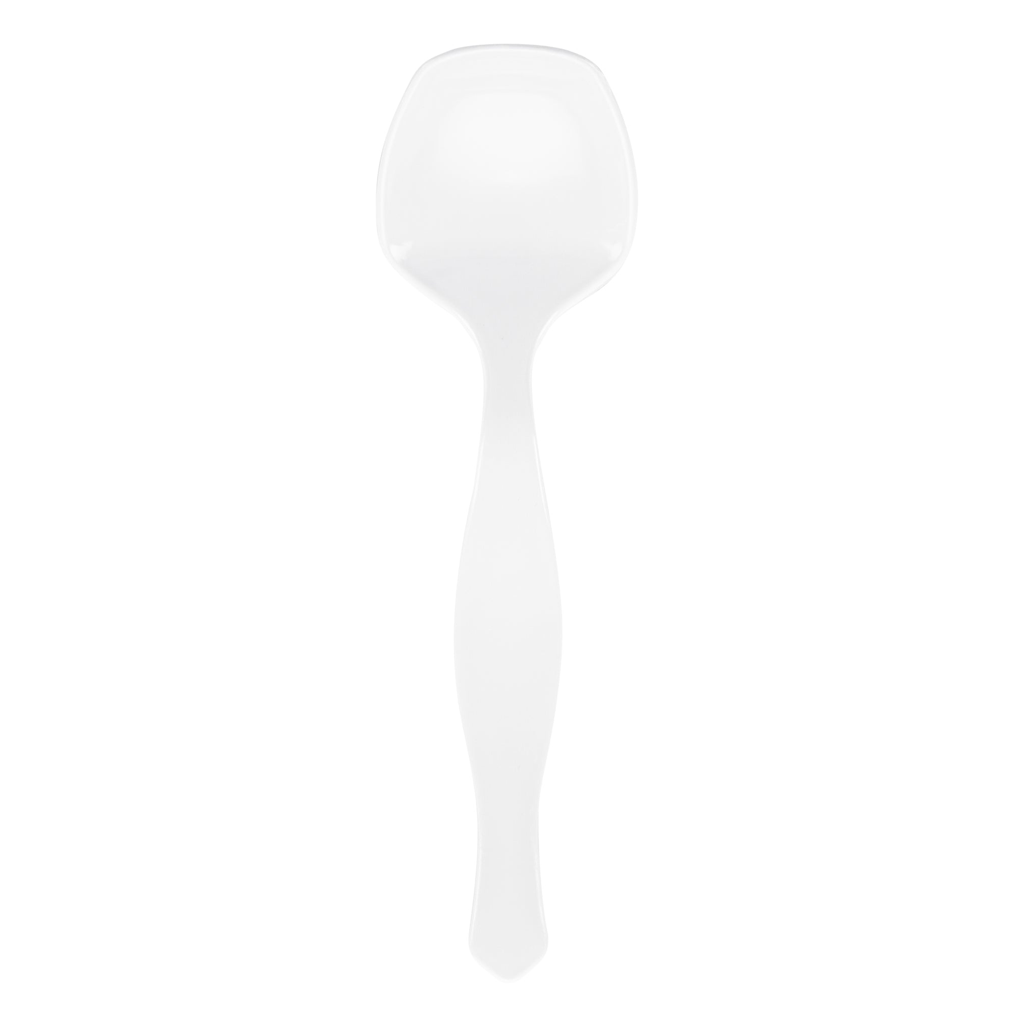 Cater Tek White Plastic Serving Spoon - 8 1/2" - 10 count box