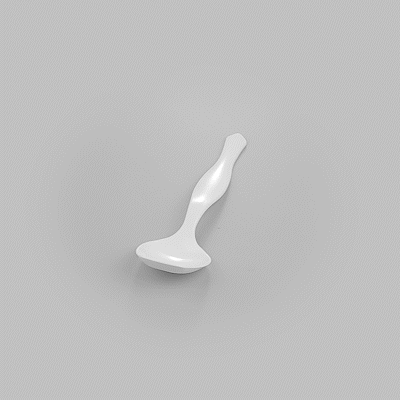 Cater Tek White Plastic Serving Spoon - 8 1/2" - 10 count box